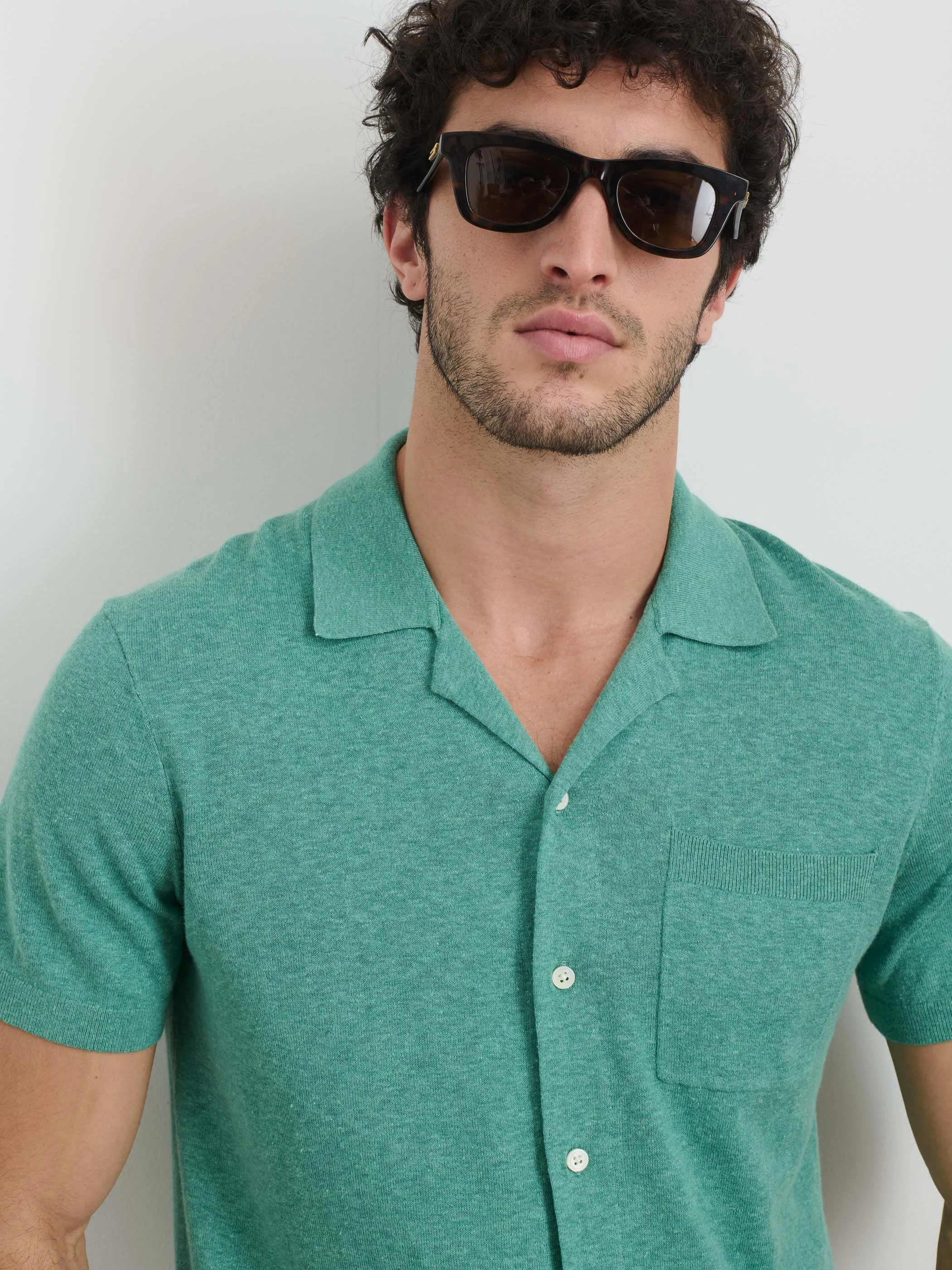 Aldrich Knit Shirt in Hemp Cotton