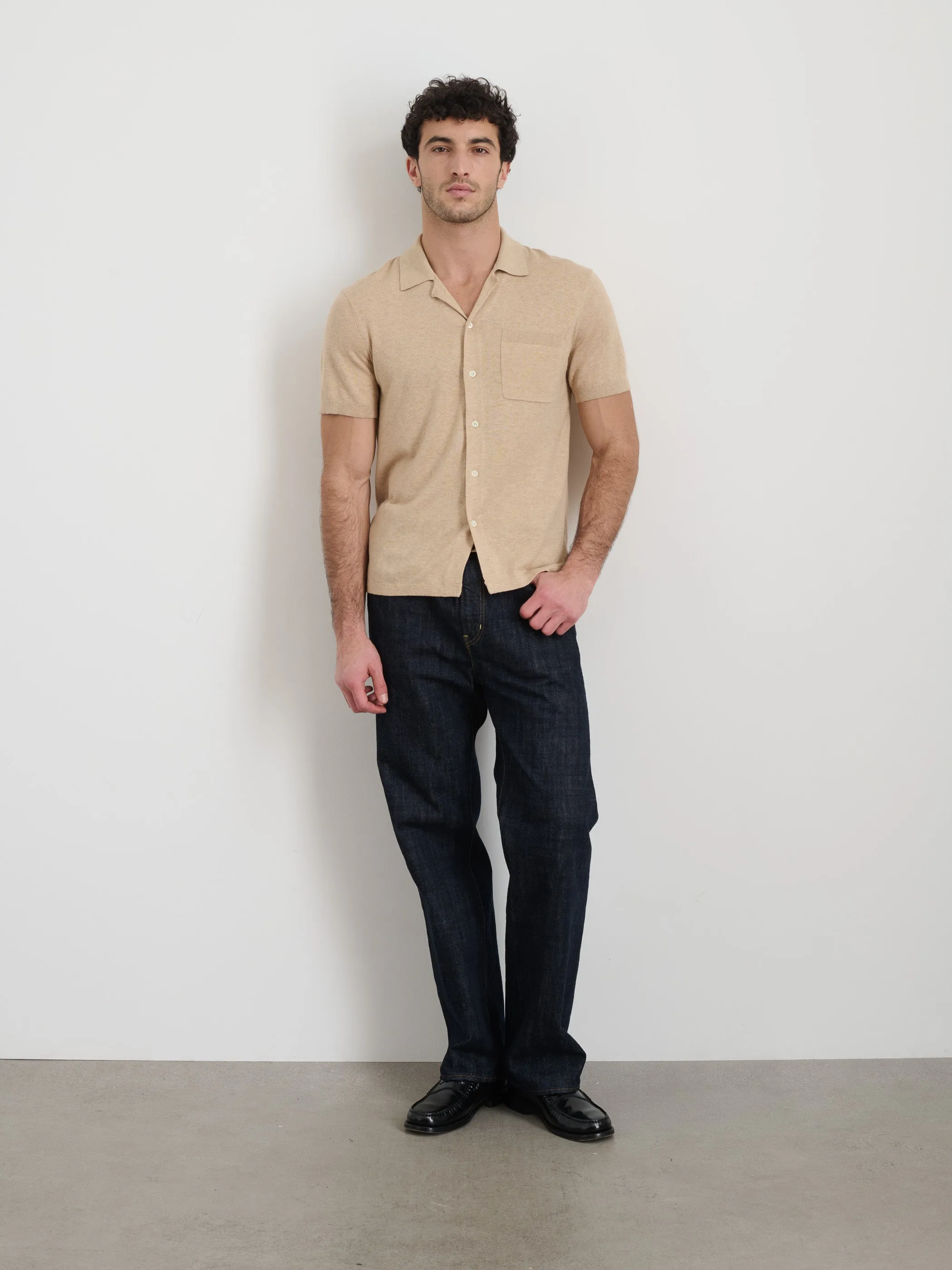 Aldrich Knit Shirt in Hemp Cotton