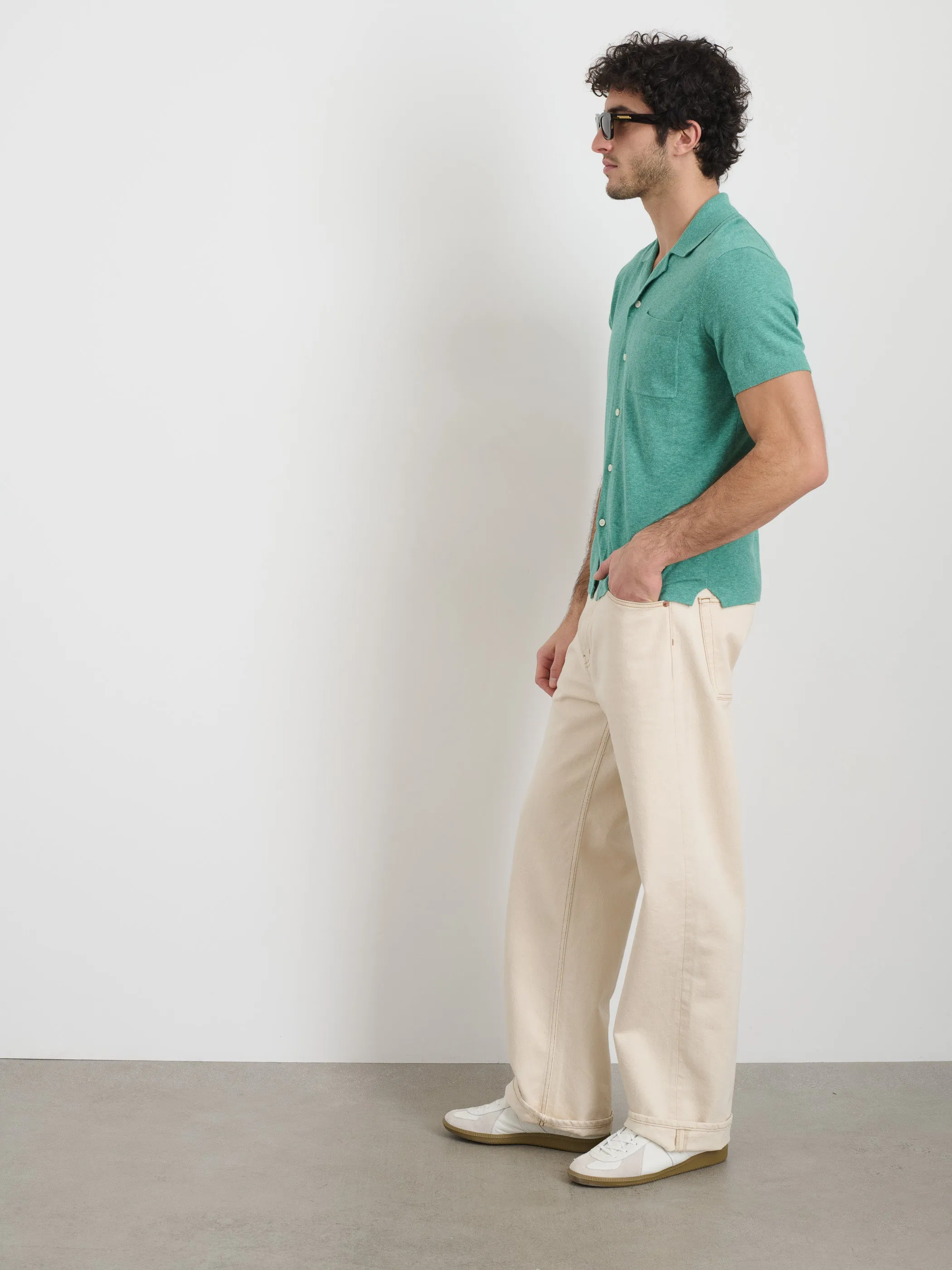 Aldrich Knit Shirt in Hemp Cotton