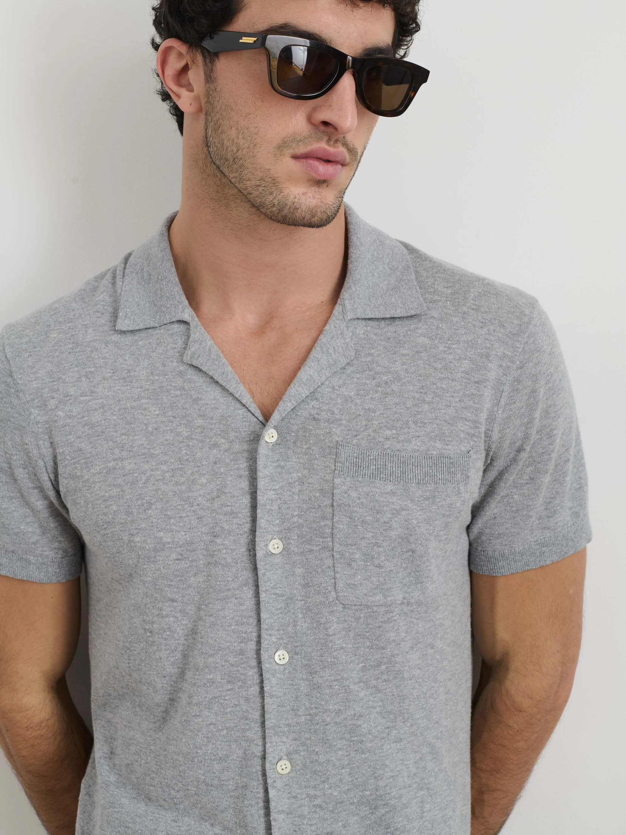 Aldrich Knit Shirt in Hemp Cotton