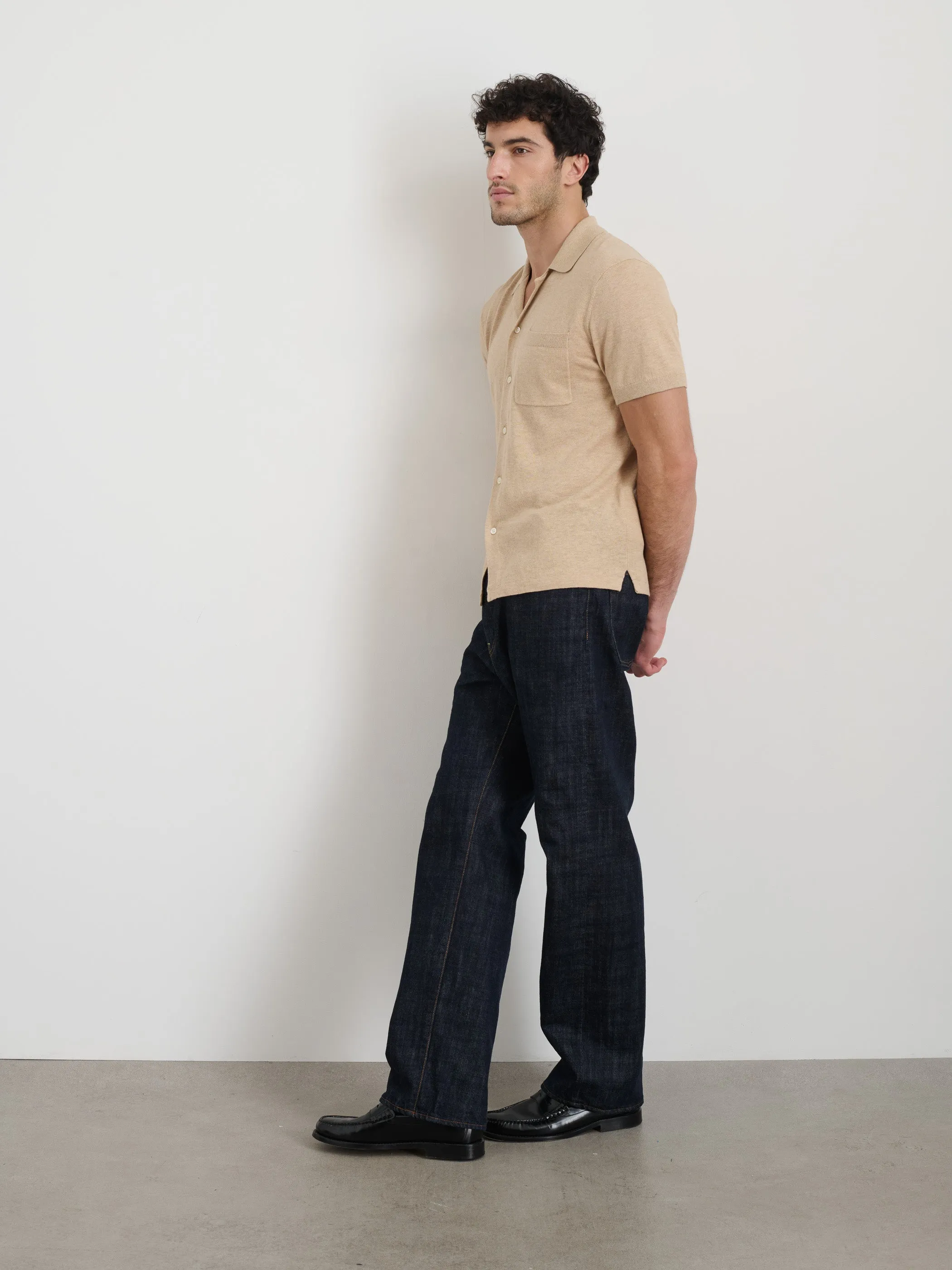 Aldrich Knit Shirt in Hemp Cotton