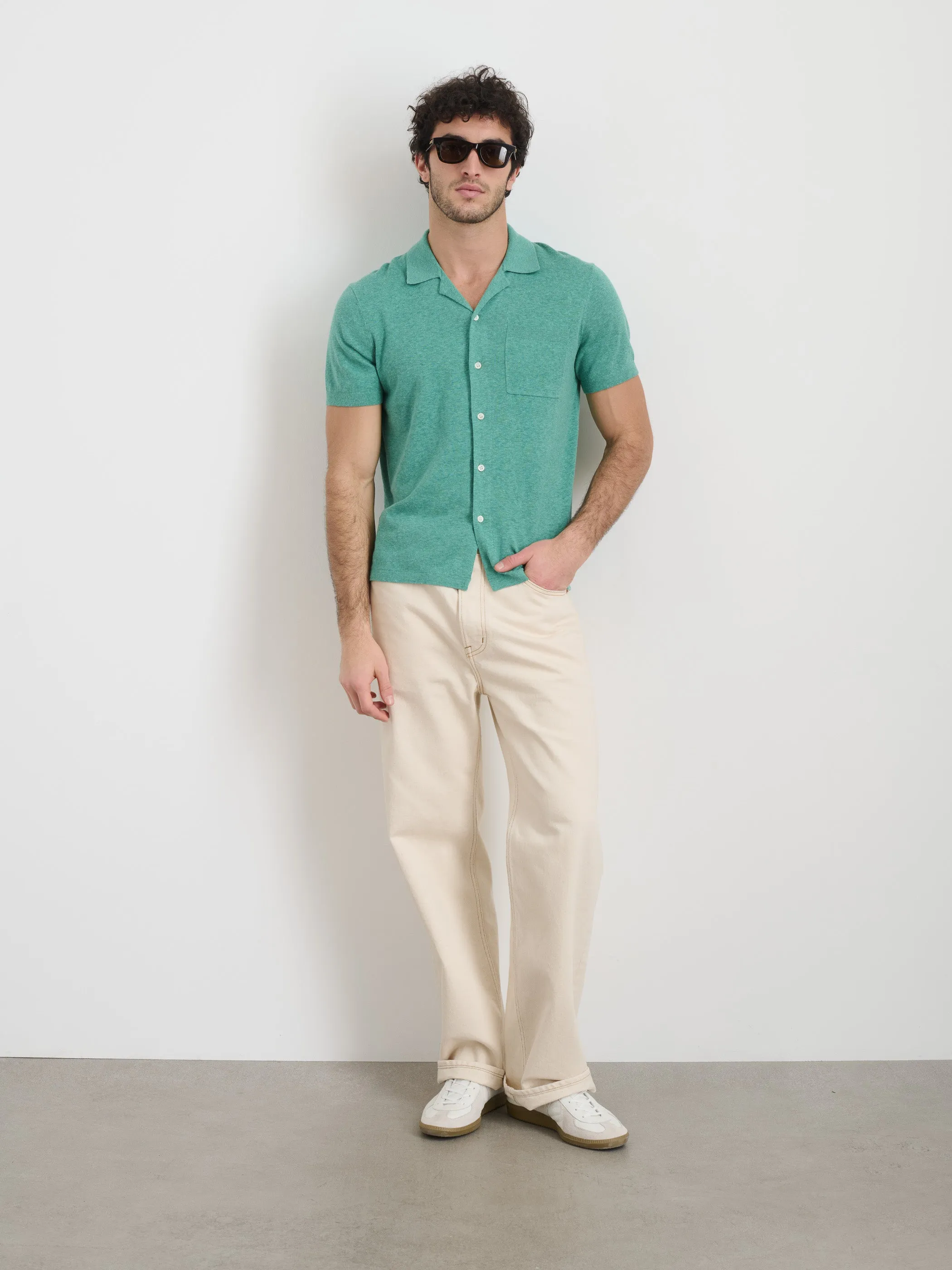 Aldrich Knit Shirt in Hemp Cotton