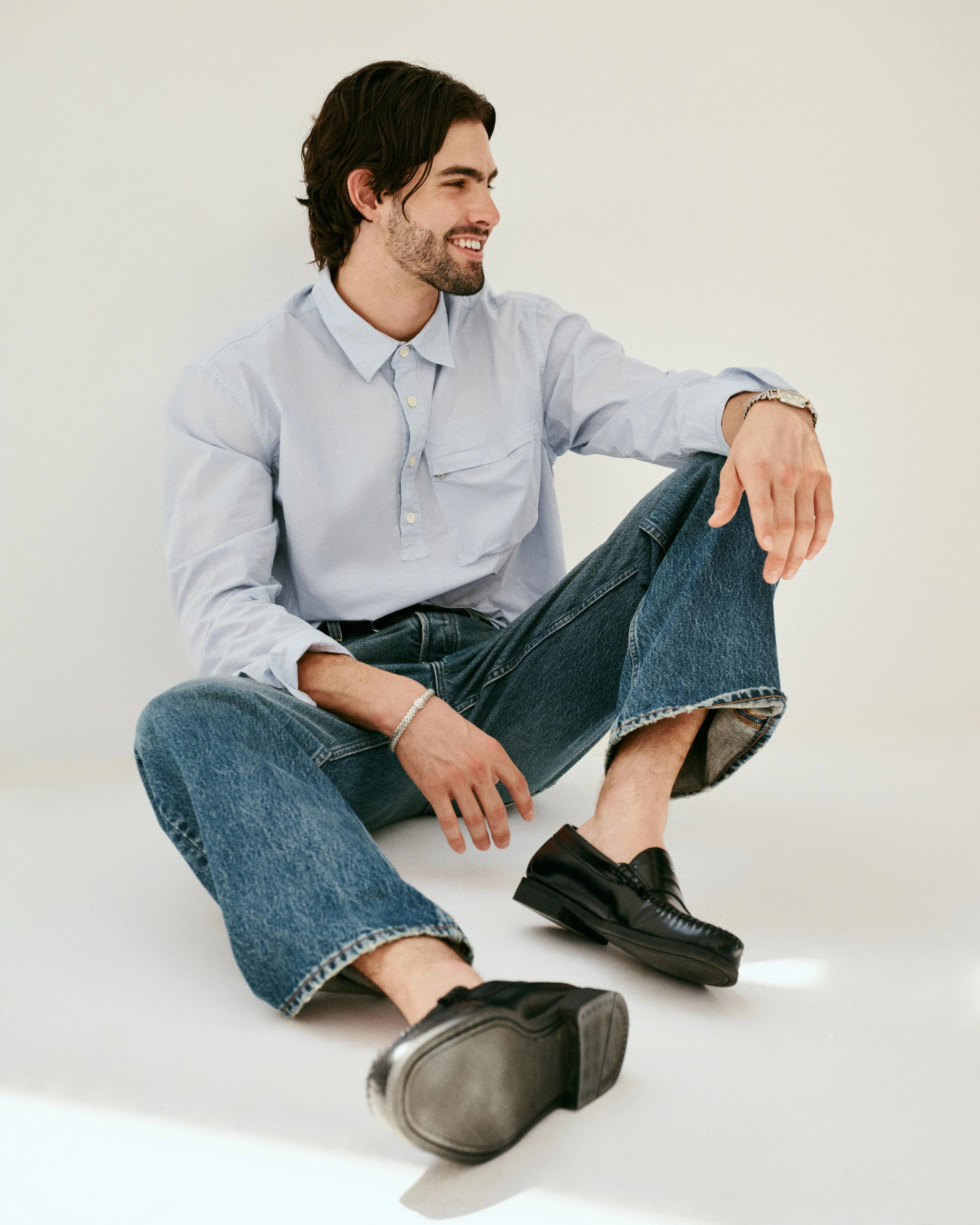 AM Relaxed Straight 5 Pocket Jean