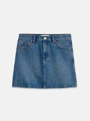 Andie Mini Skirt in Denim