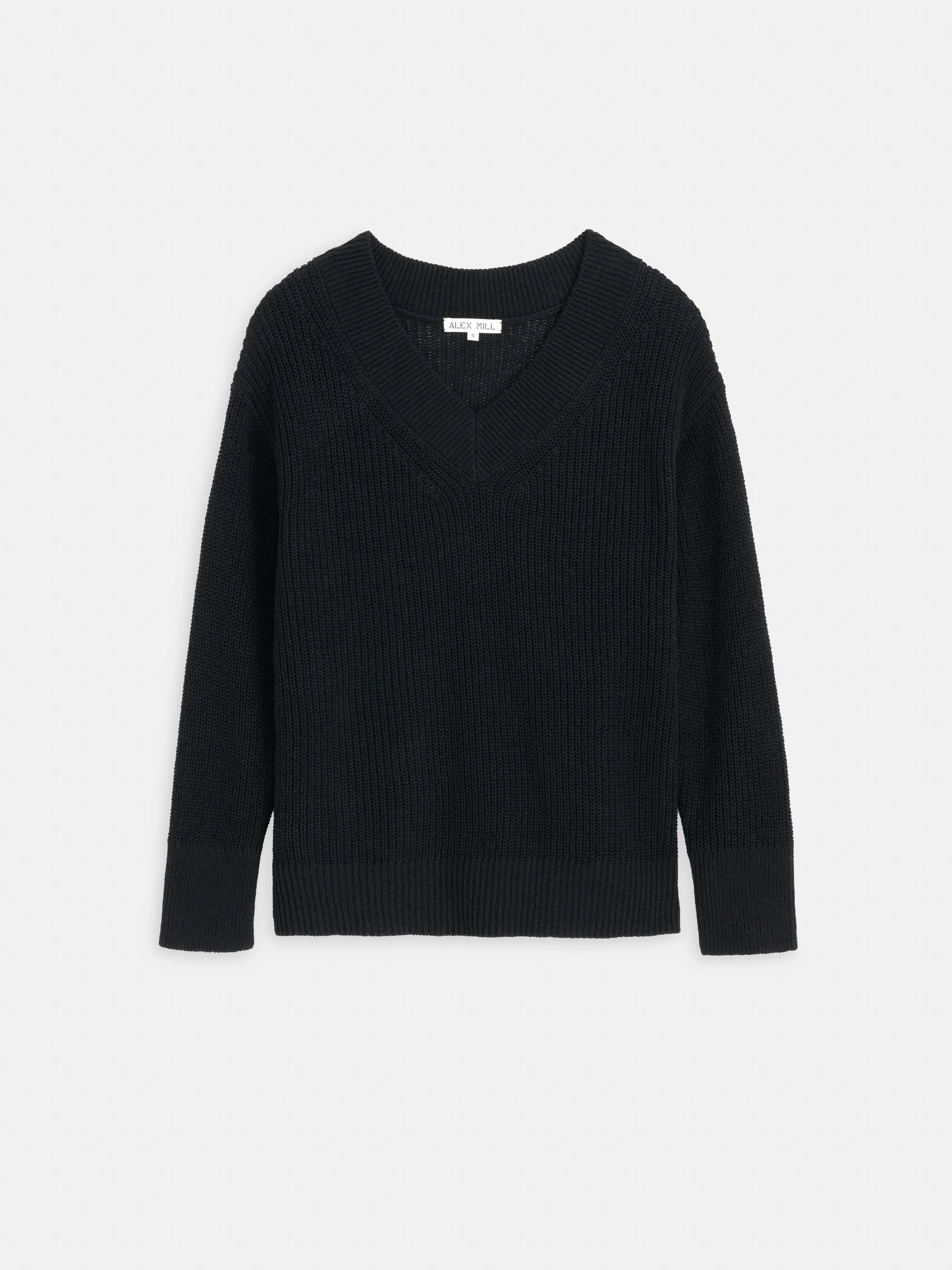 Arielle V Neck Sweater In Cotton Linen