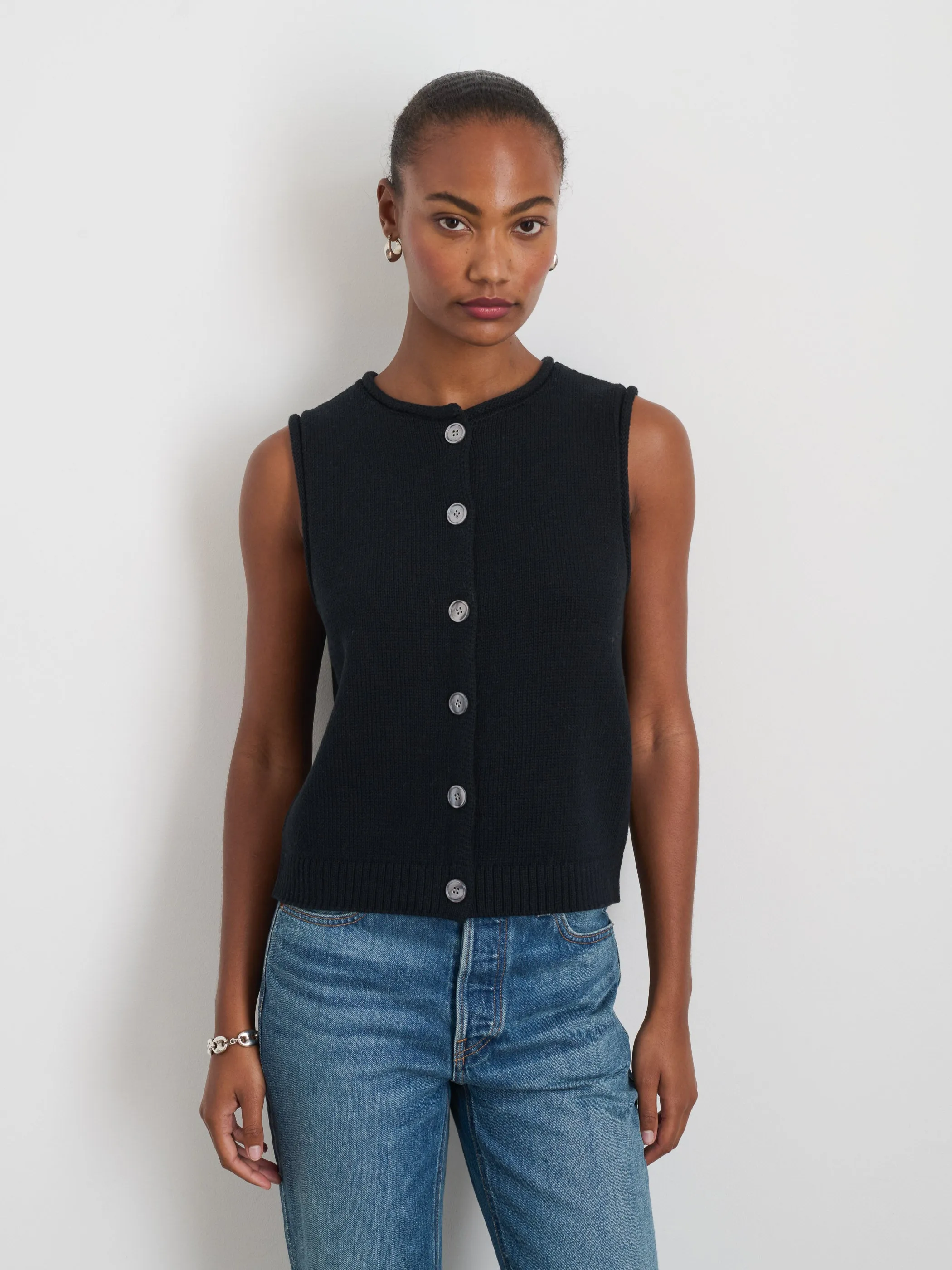 Bridget Vest in Cotton