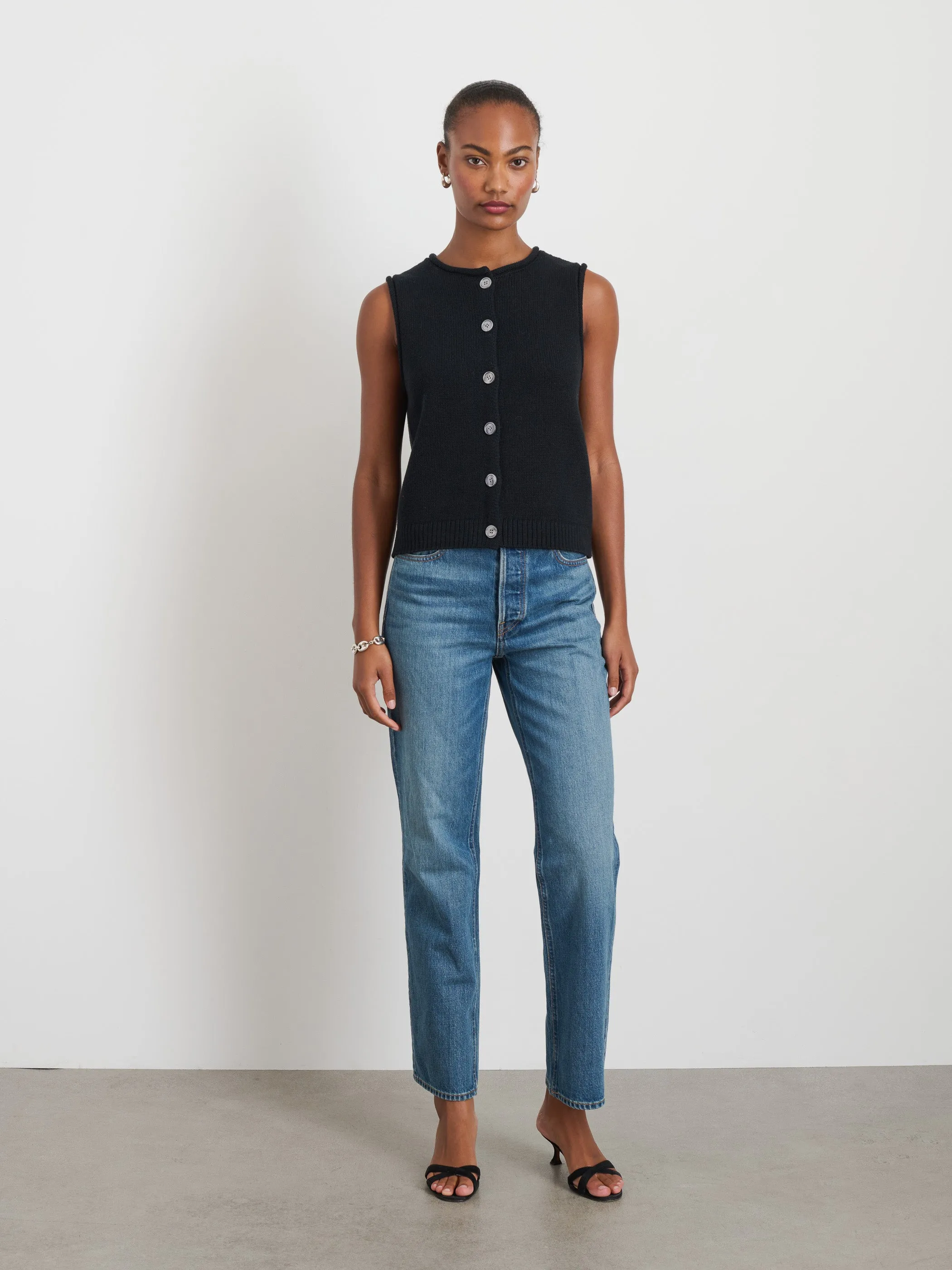 Bridget Vest in Cotton