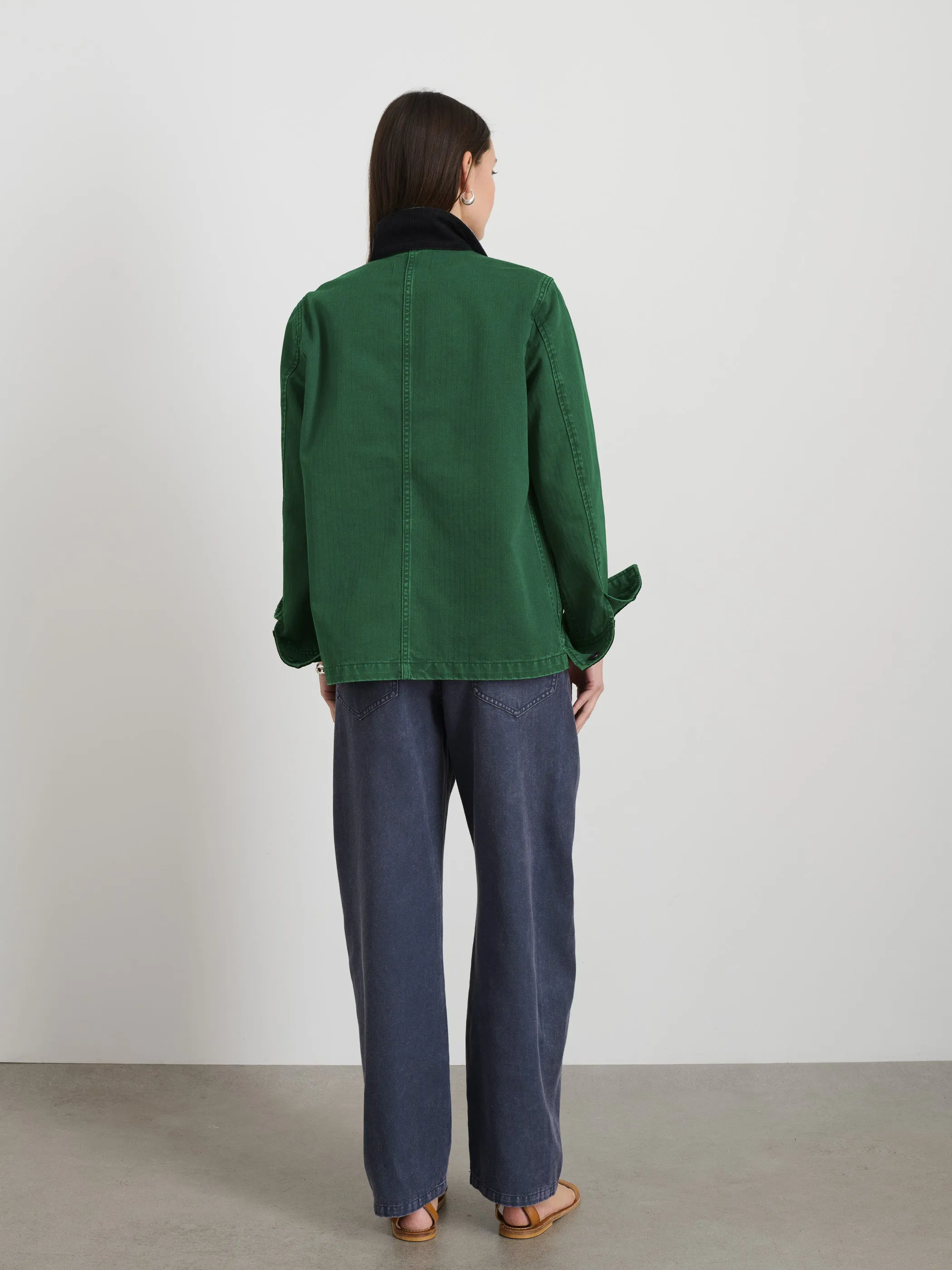 Britt Work Jacket in Herringbone