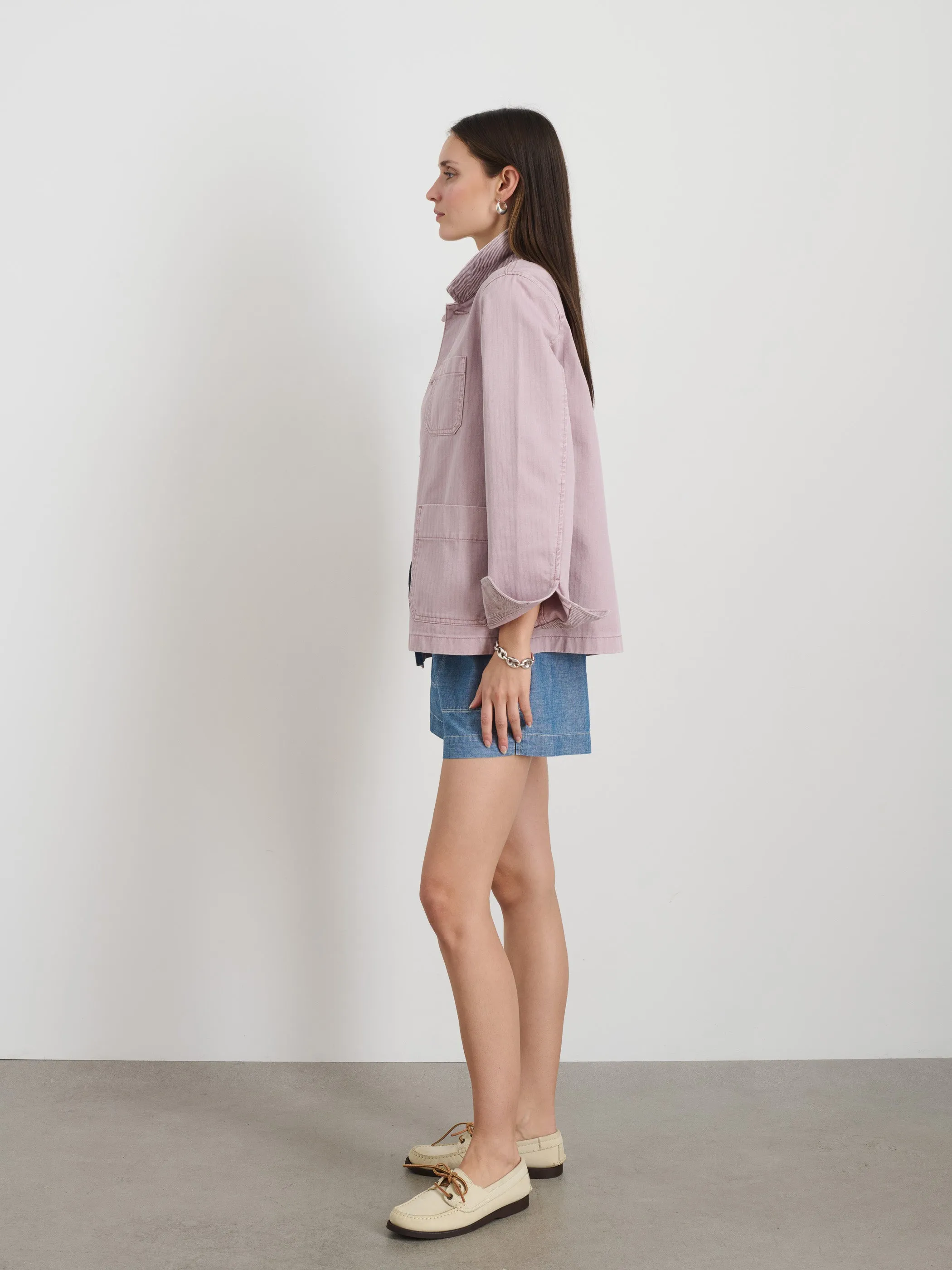Britt Work Jacket in Herringbone