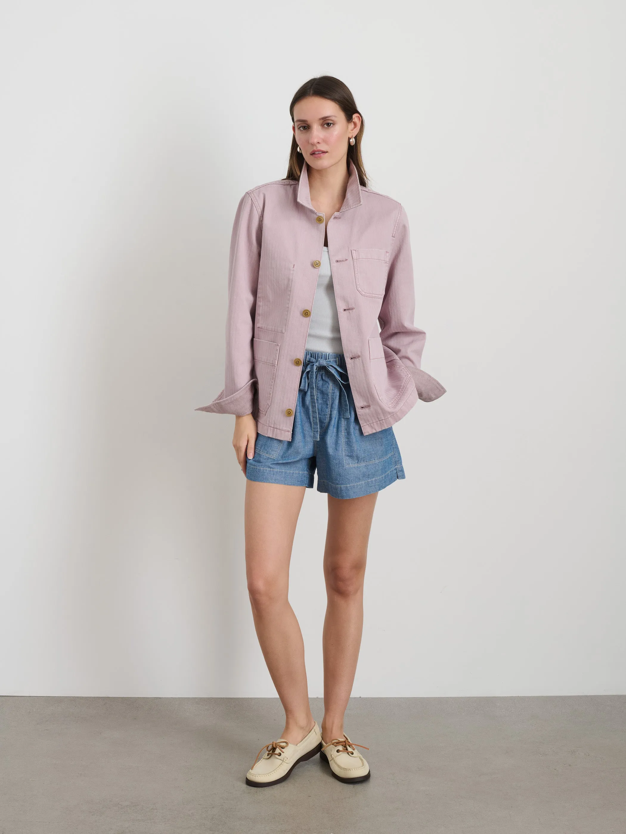 Britt Work Jacket in Herringbone