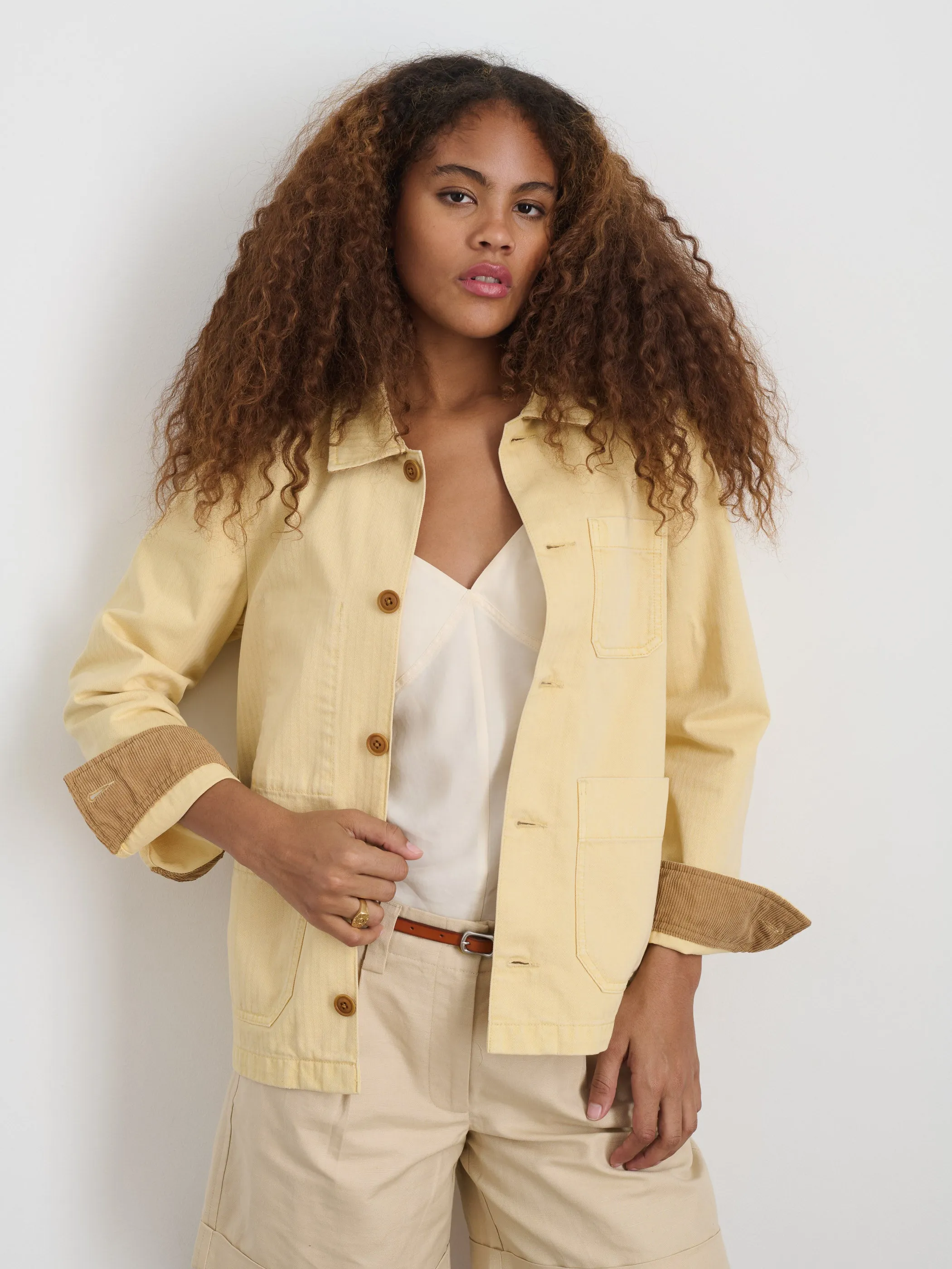 Britt Work Jacket in Herringbone