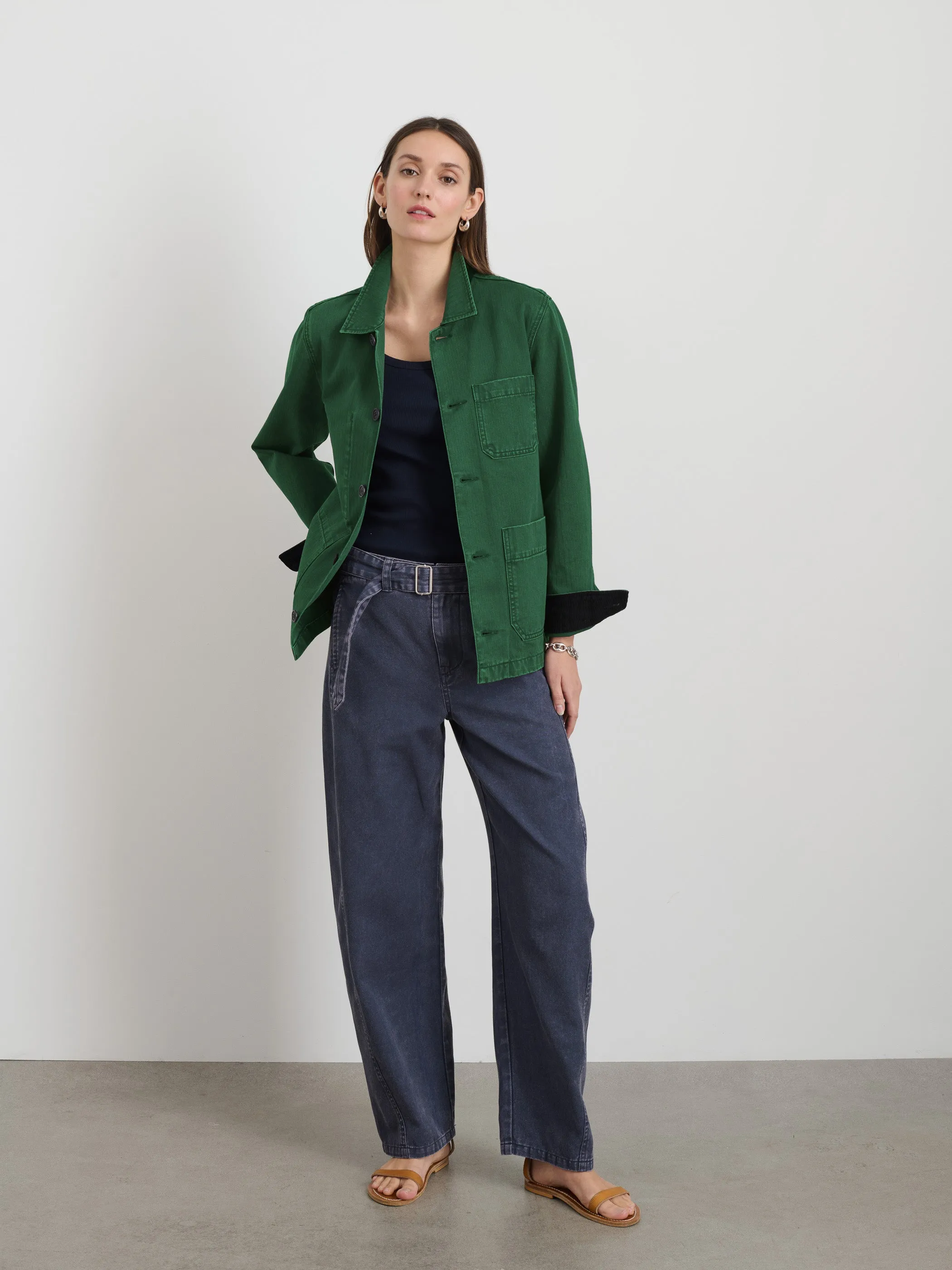 Britt Work Jacket in Herringbone