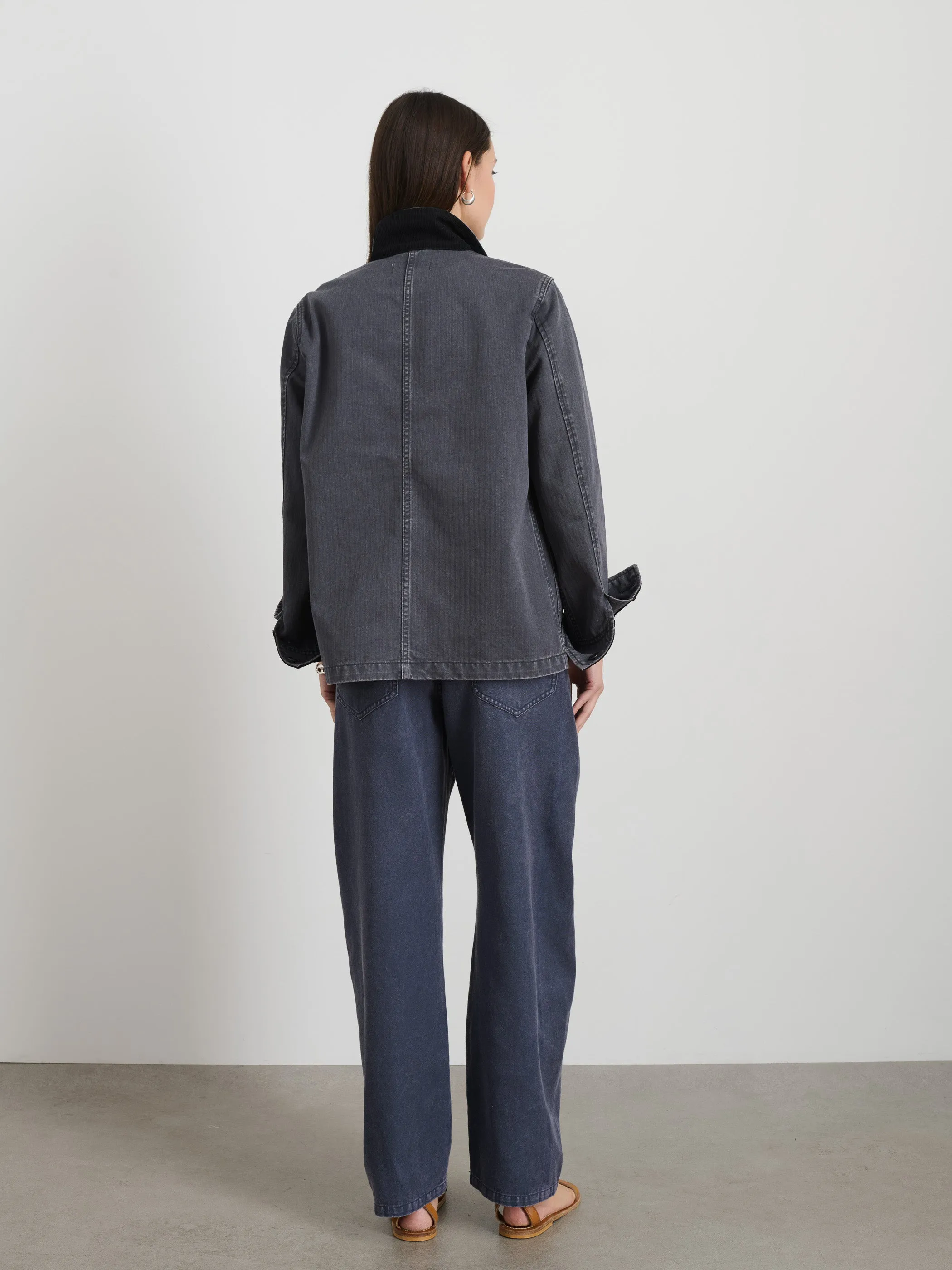 Britt Work Jacket in Herringbone