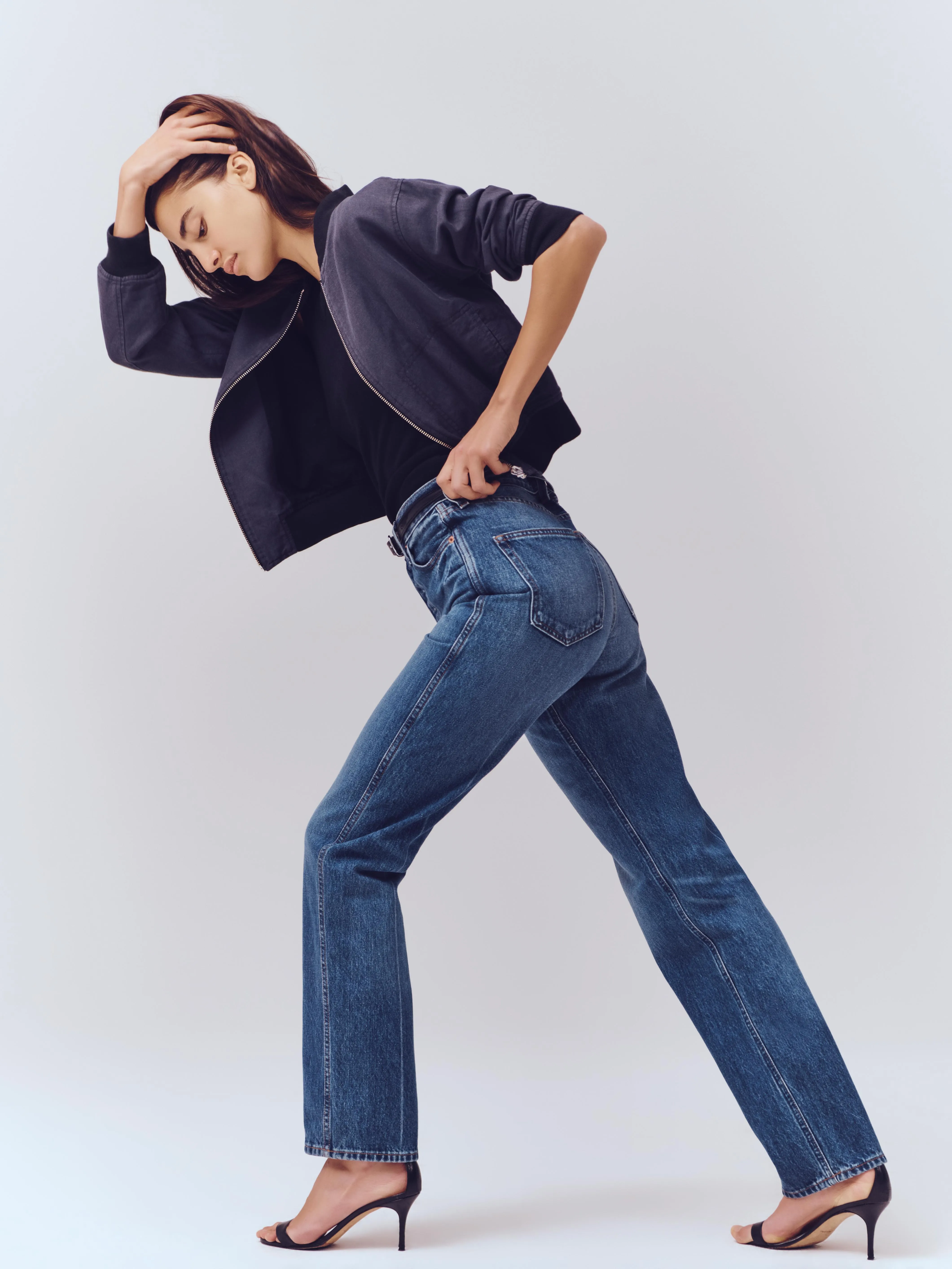 Carla High Rise Straight Jean