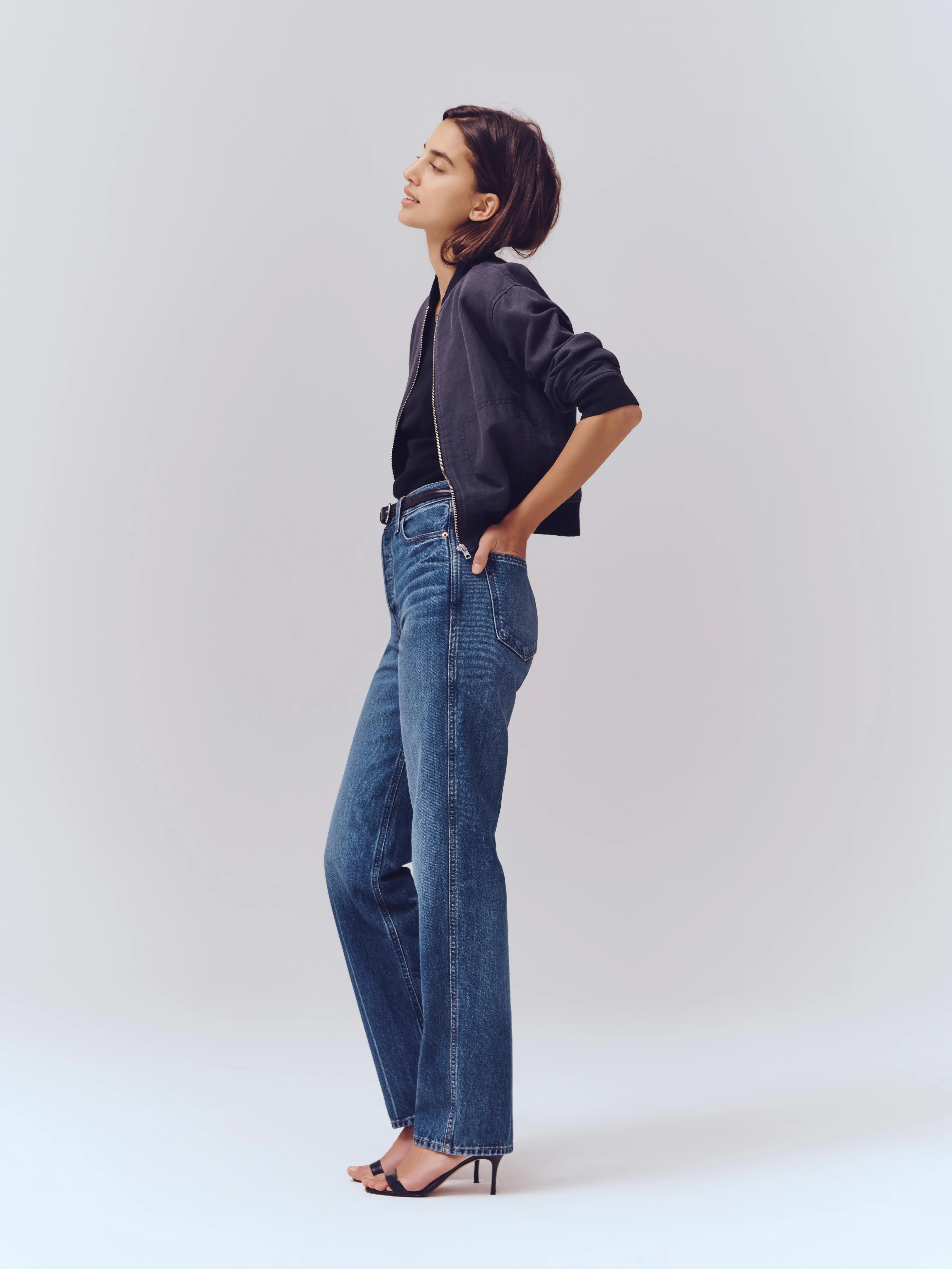 Carla High Rise Straight Jean