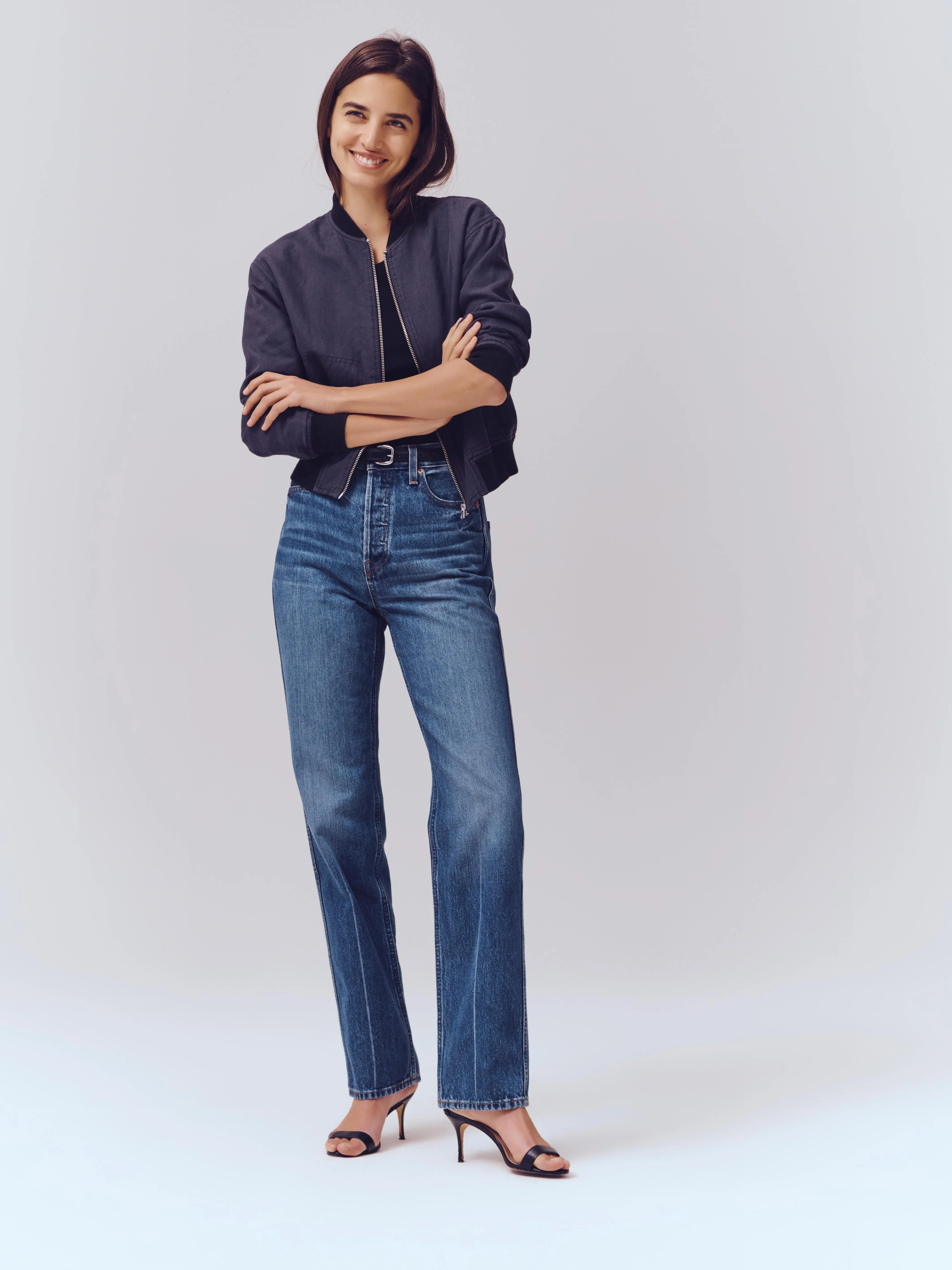 Carla High Rise Straight Jean