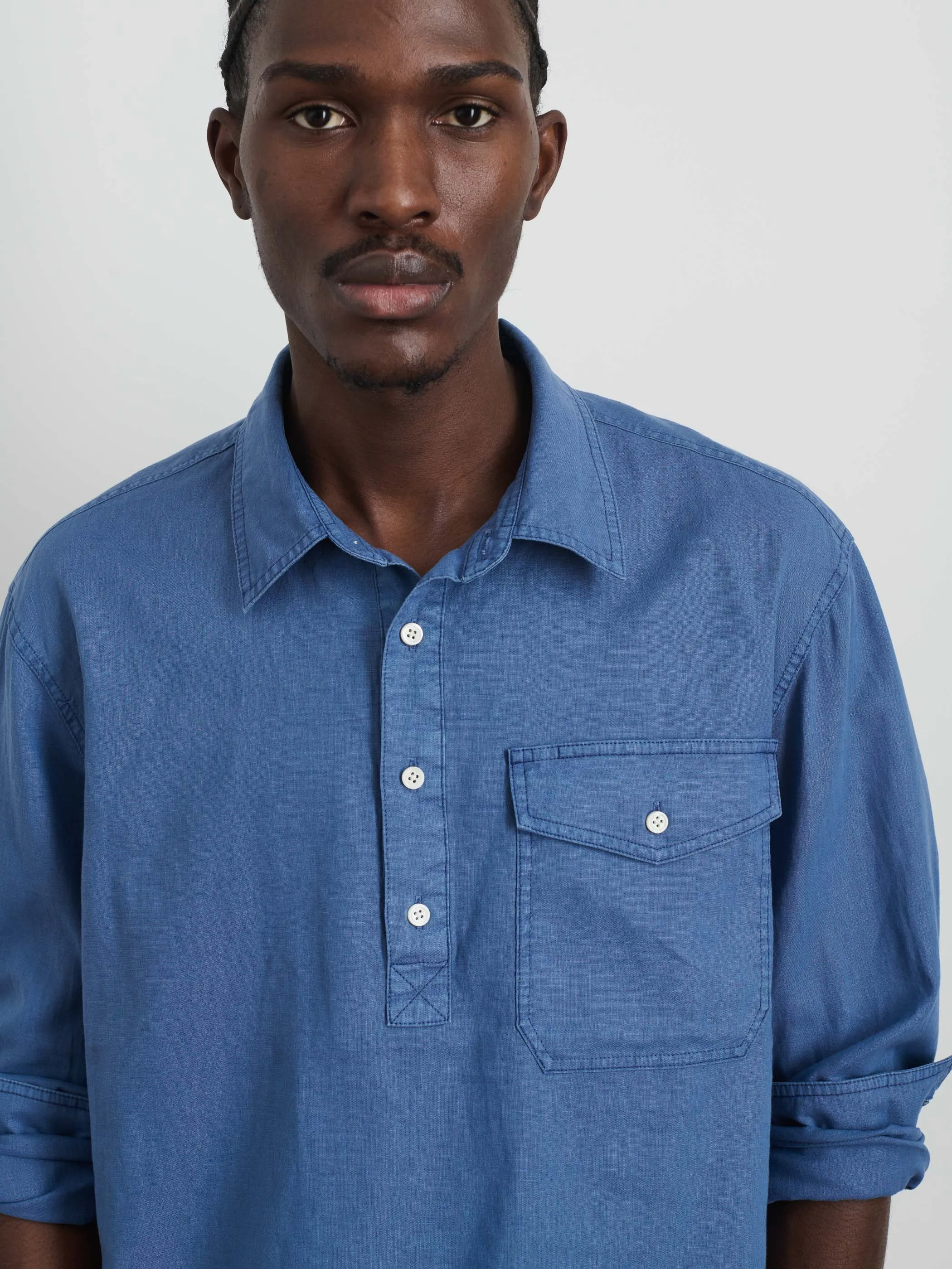 Carter Popover In Cotton Linen
