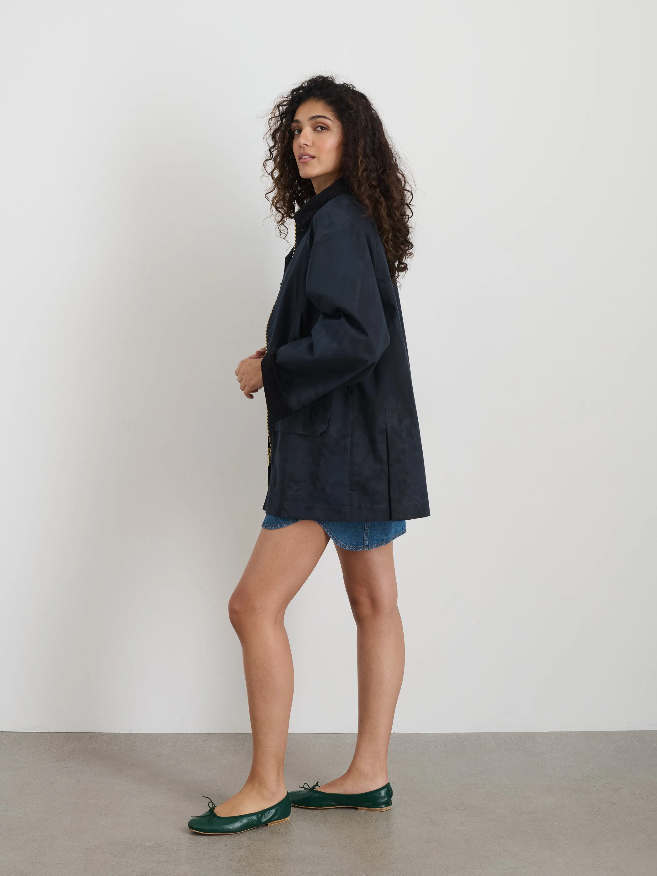 Chiltern Street Jacket In Waxed Cotton