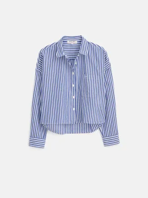 Cropped Striped Jo Shirt in Cotton