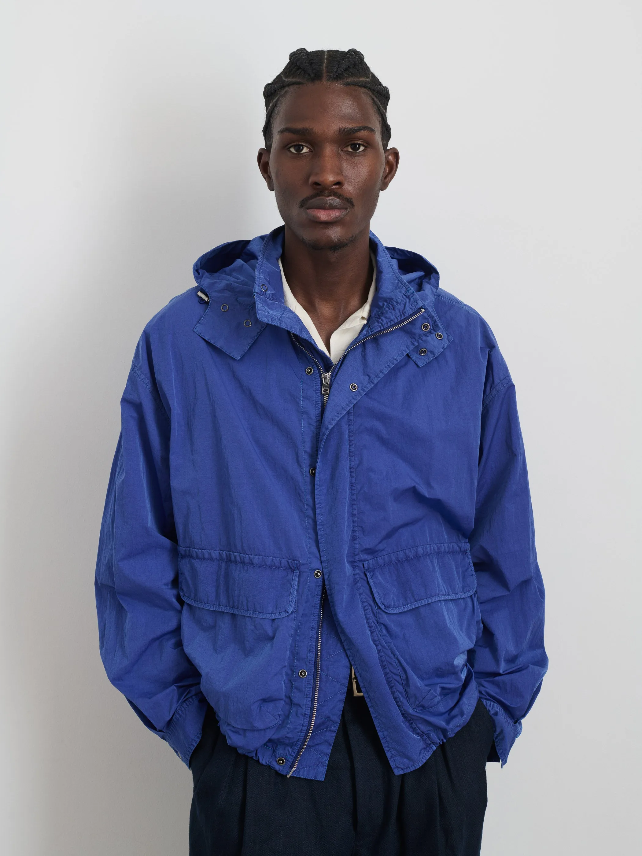 David Windbreaker In Garment Dyed Nylon