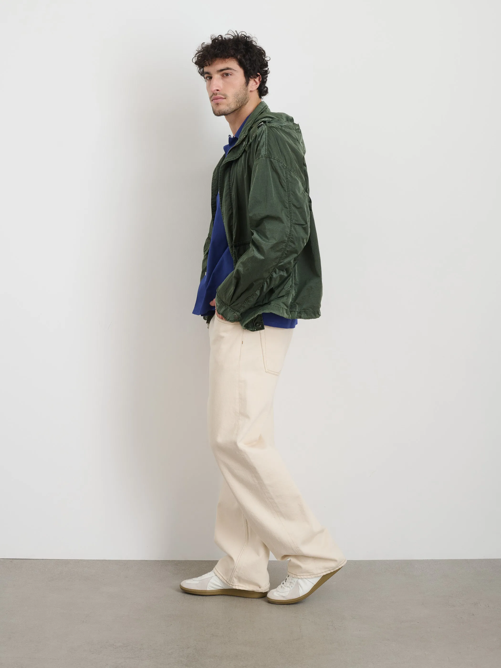 David Windbreaker In Garment Dyed Nylon
