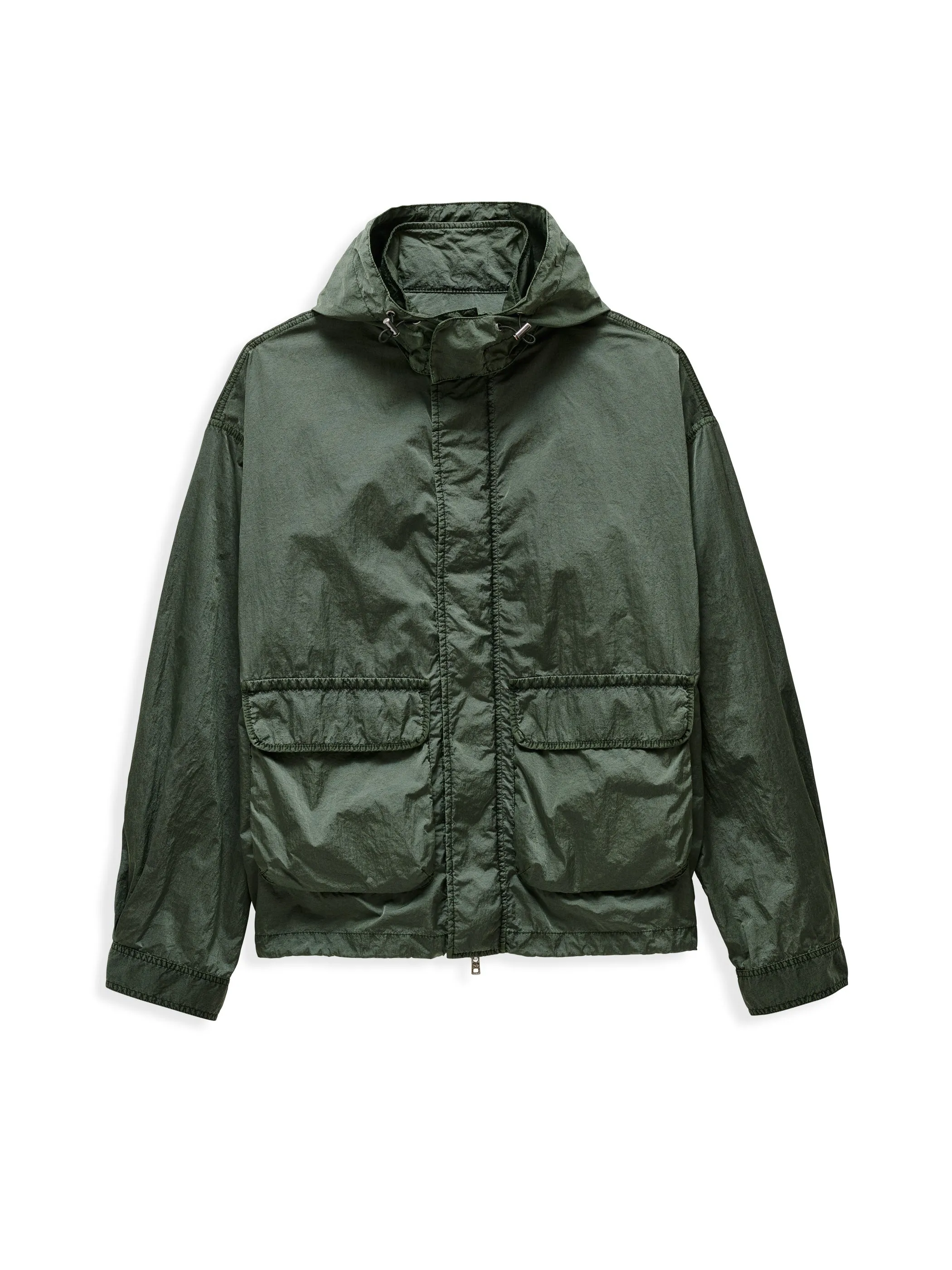 David Windbreaker In Garment Dyed Nylon