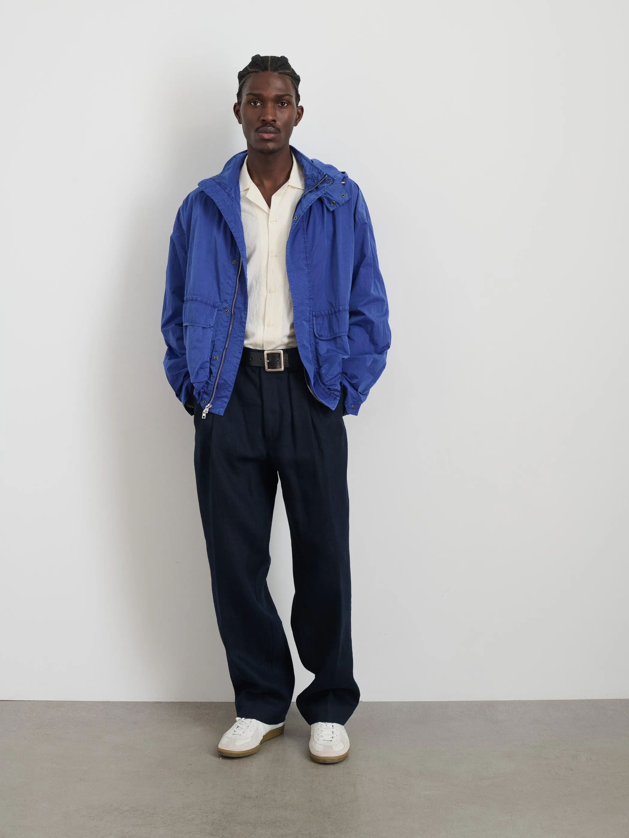 David Windbreaker In Garment Dyed Nylon