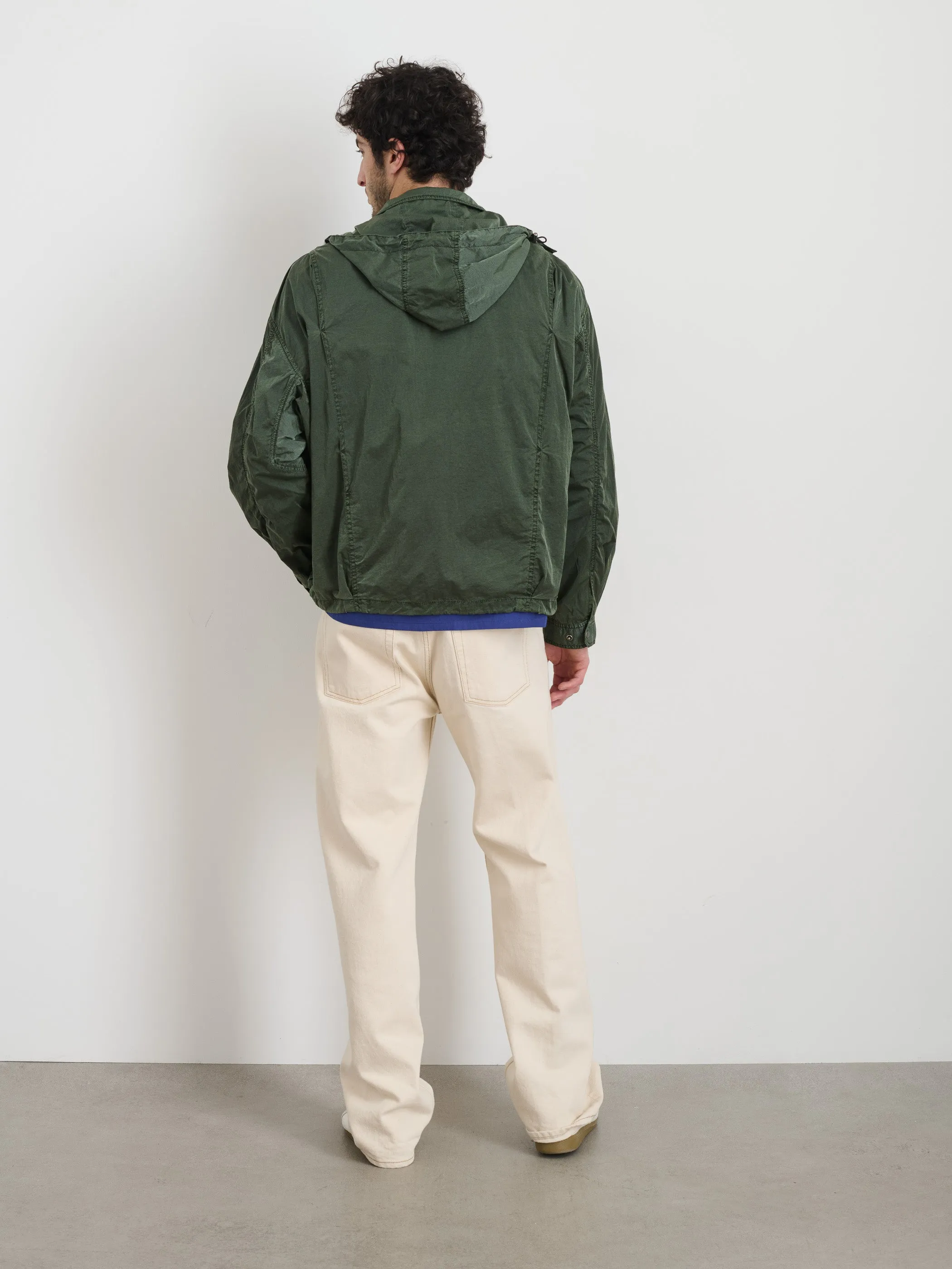 David Windbreaker In Garment Dyed Nylon