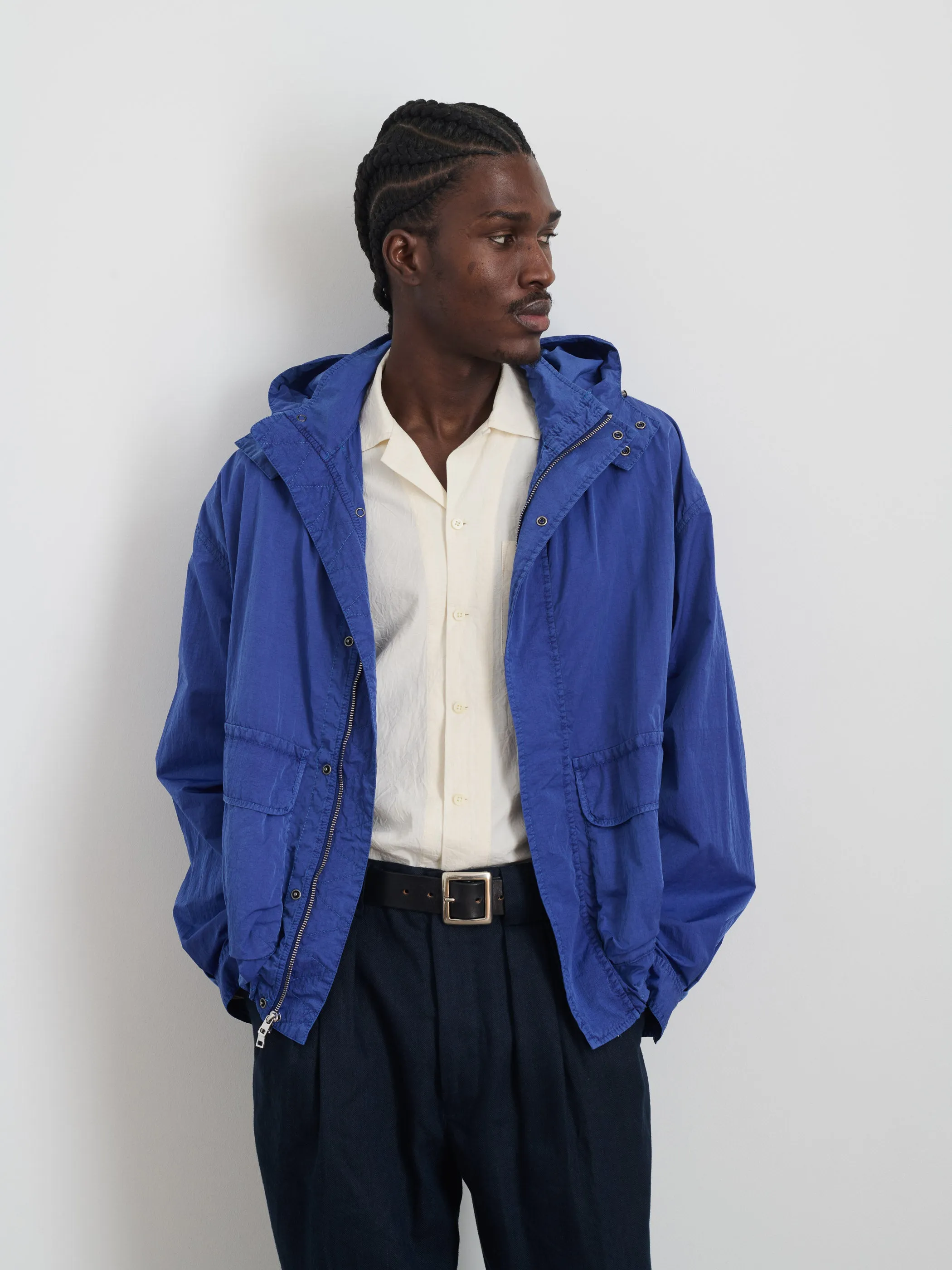 David Windbreaker In Garment Dyed Nylon