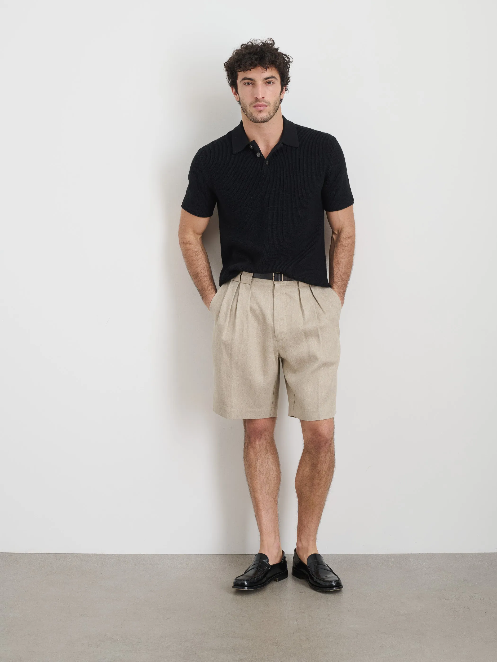 Eastwood Polo in Cotton Linen