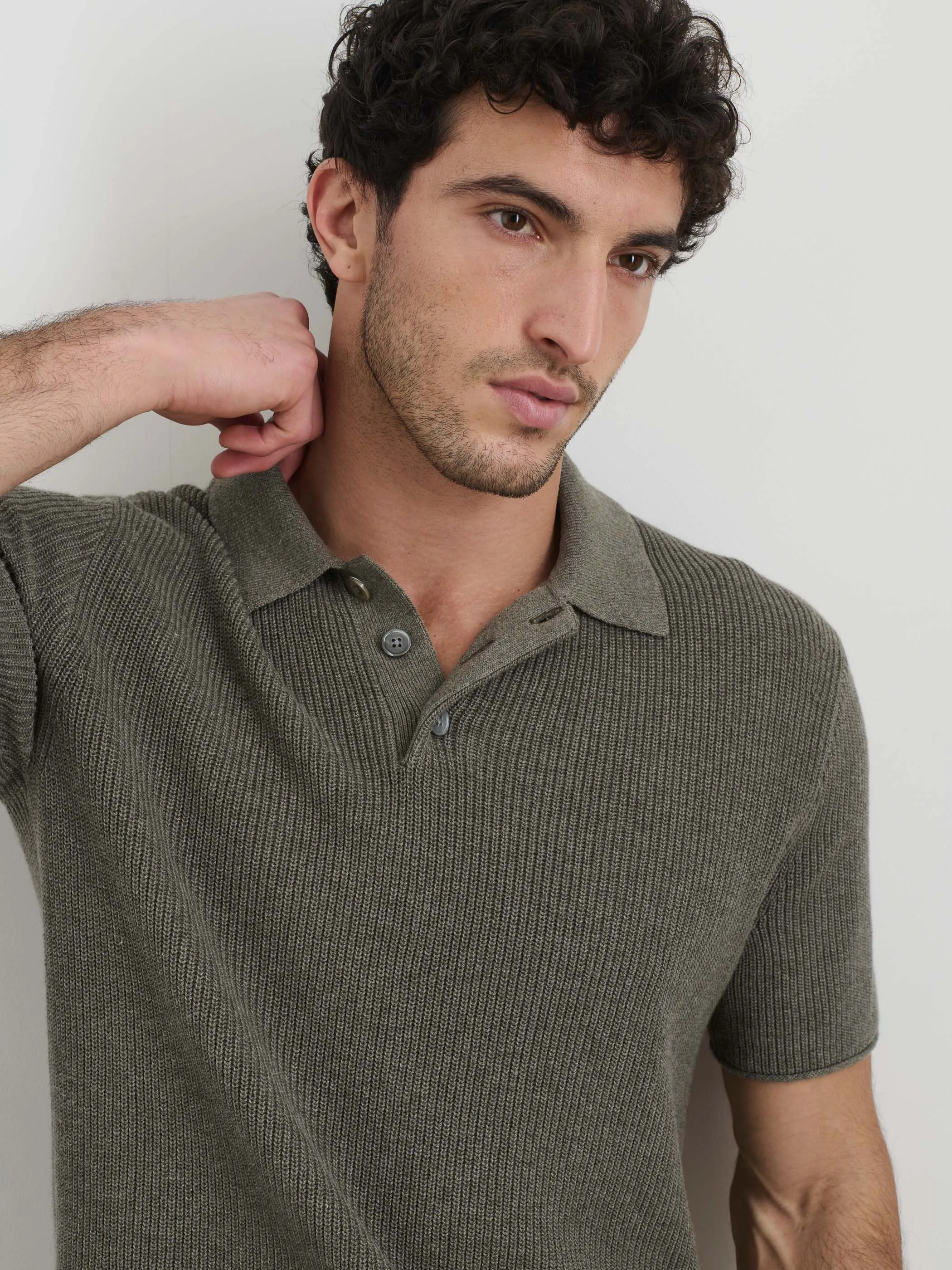 Eastwood Polo in Cotton Linen