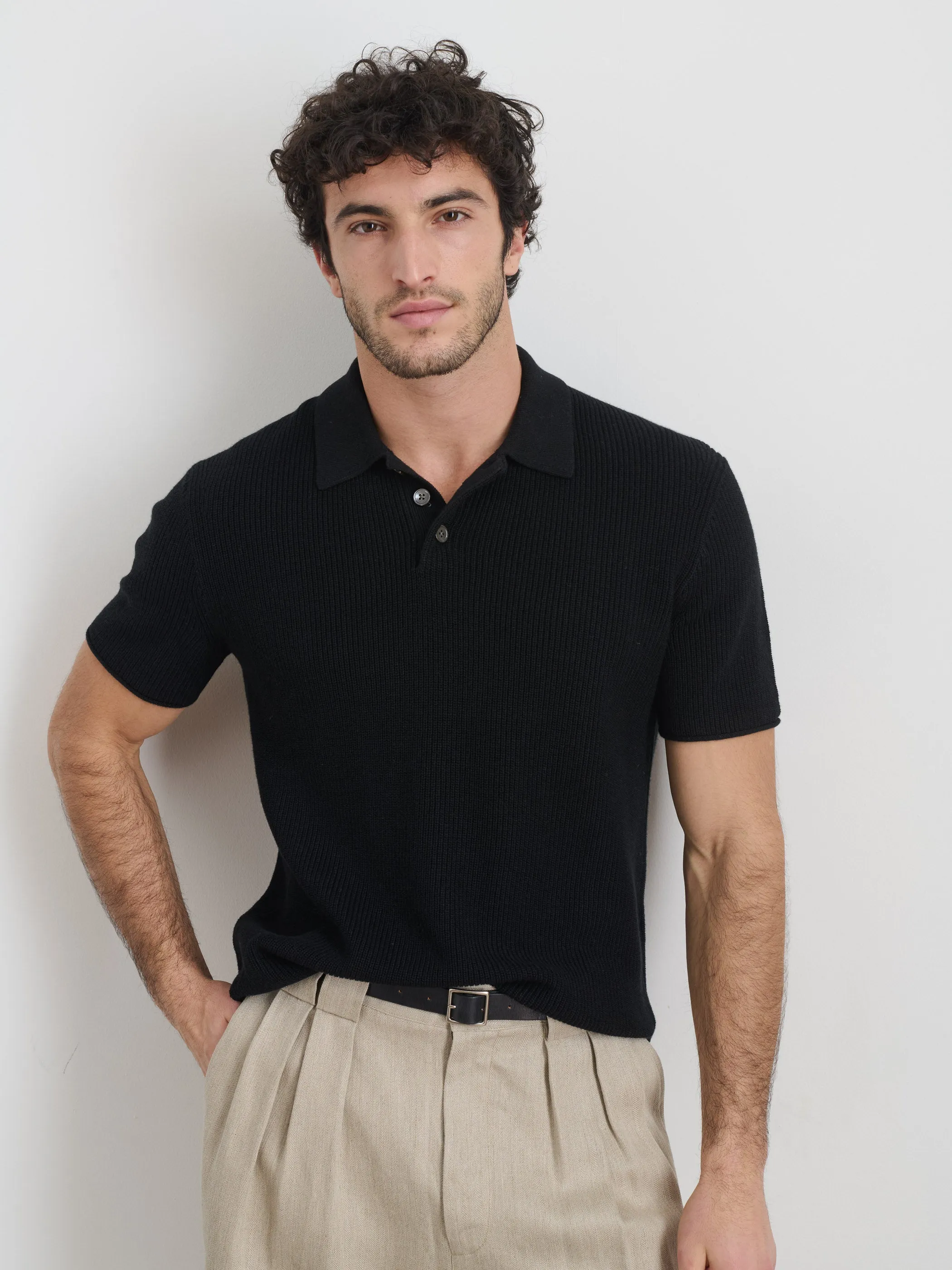 Eastwood Polo in Cotton Linen