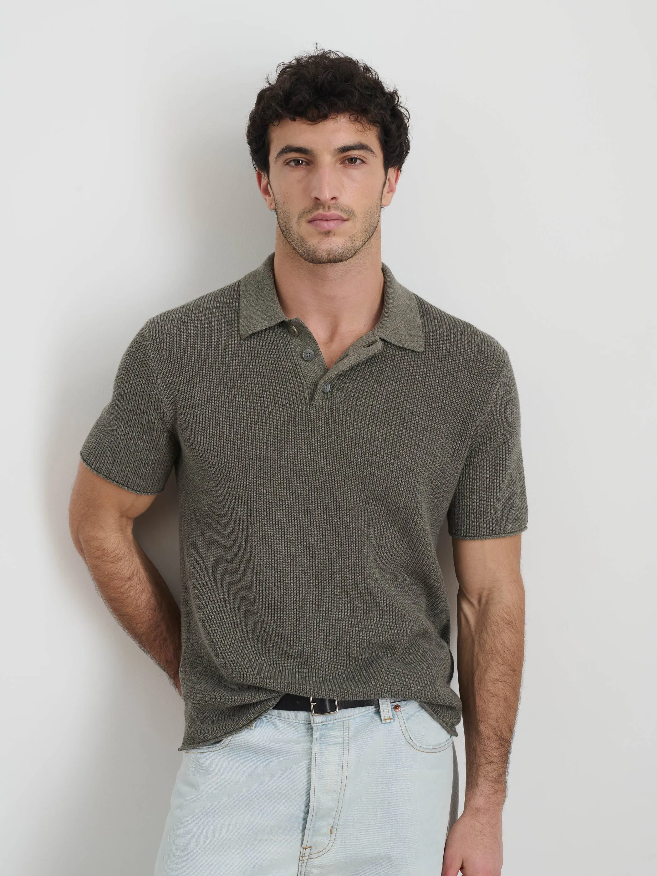 Eastwood Polo in Cotton Linen