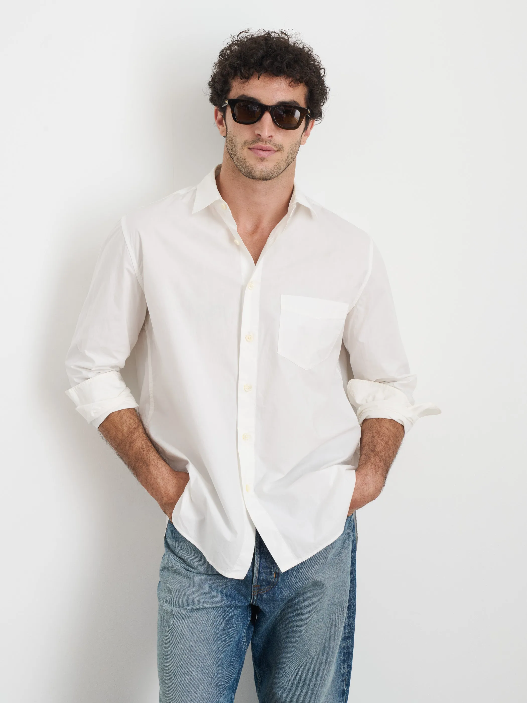 Easy Shirt in Cotton Poplin