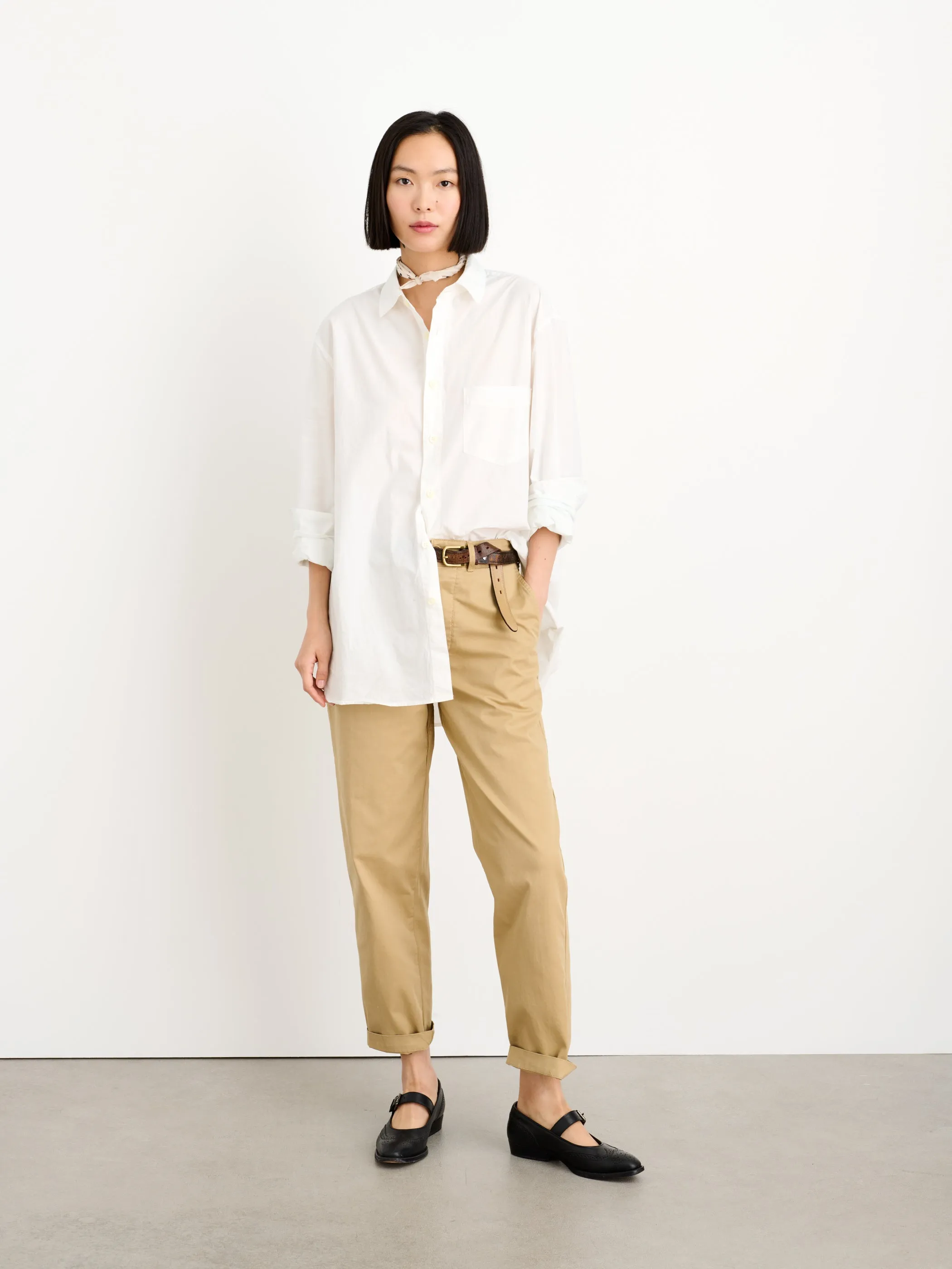 Easy Shirt in Cotton Poplin