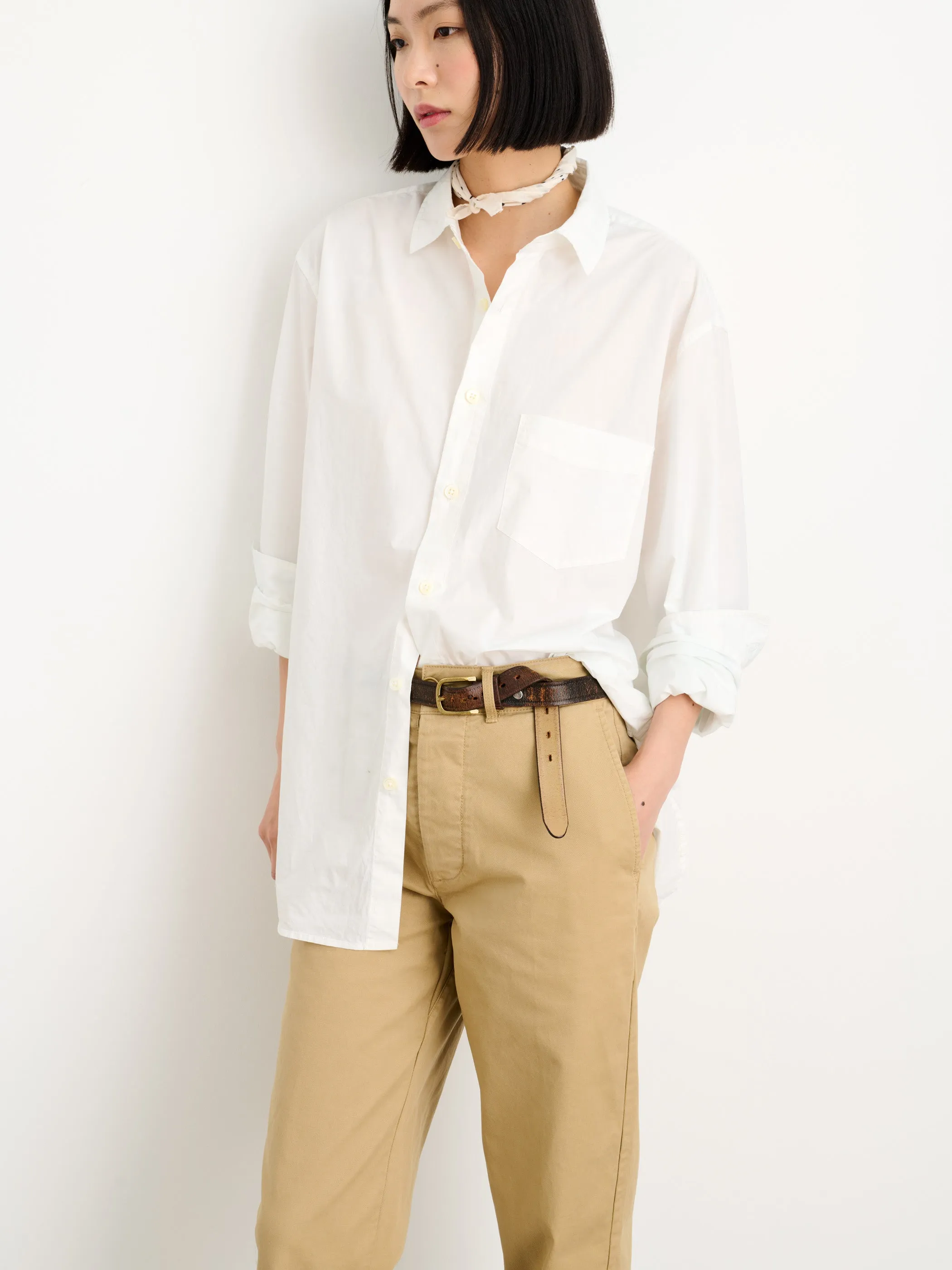 Easy Shirt in Cotton Poplin