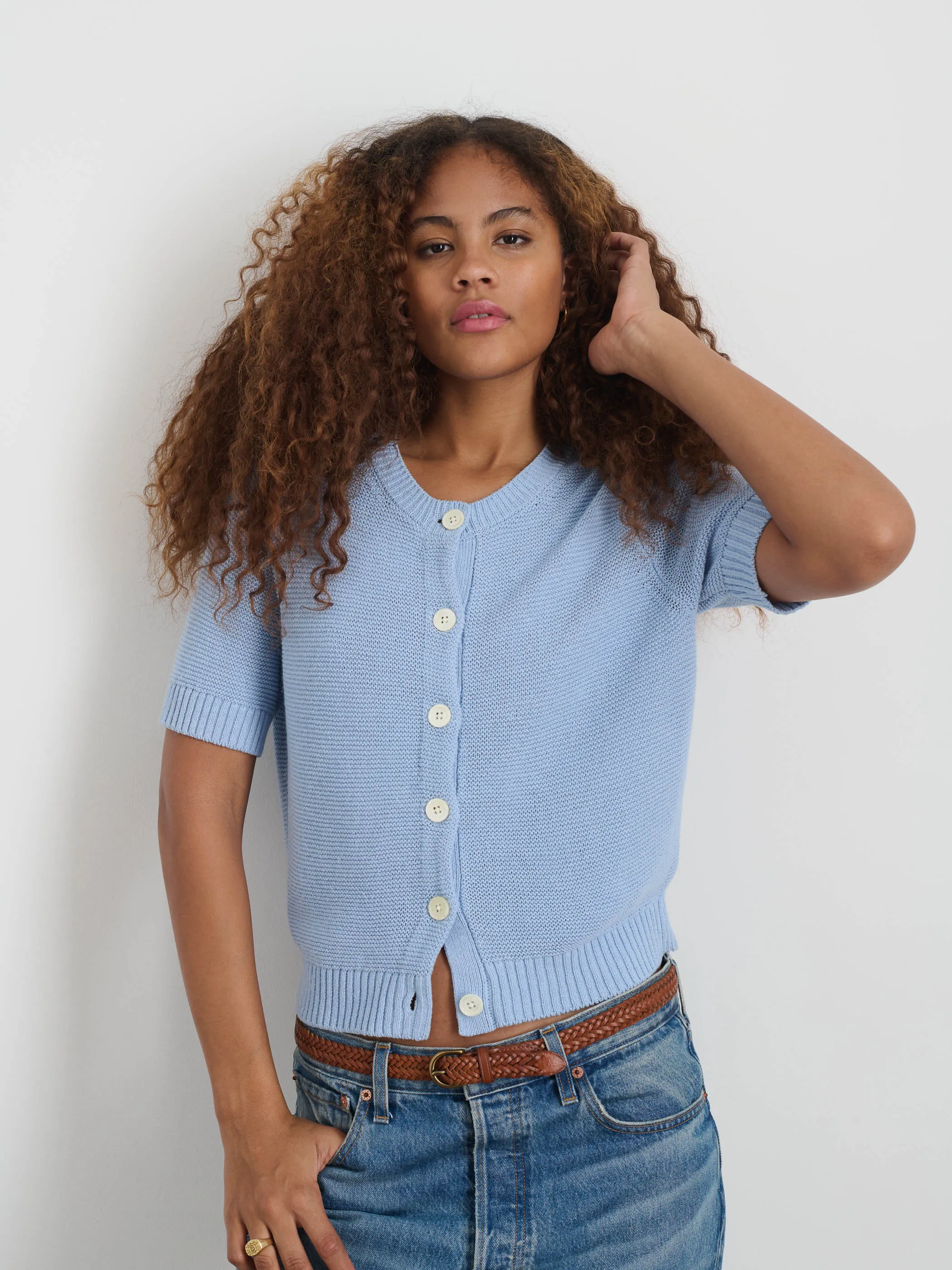 Elle Sweater In Cotton Linen