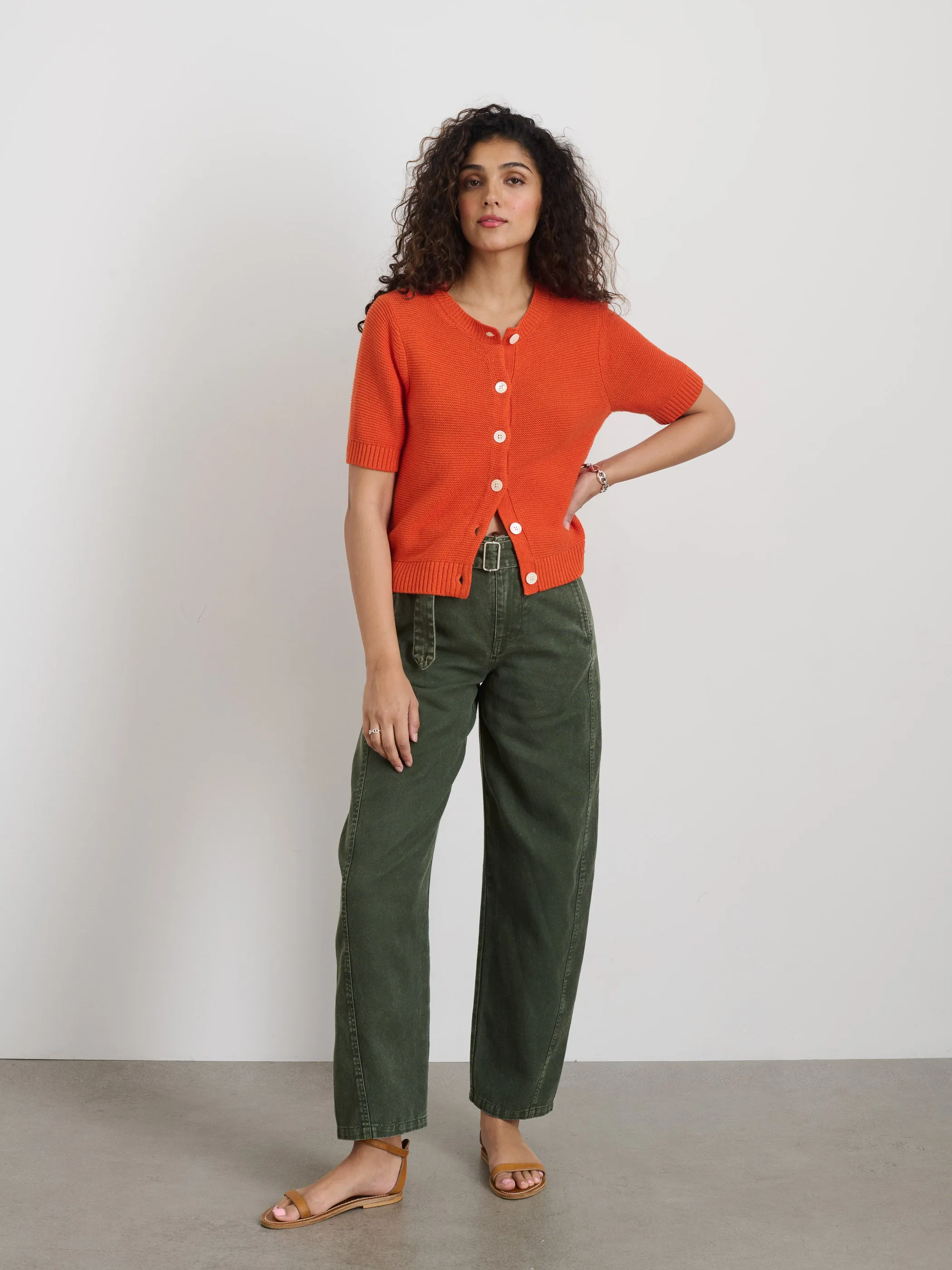 Elle Sweater In Cotton Linen