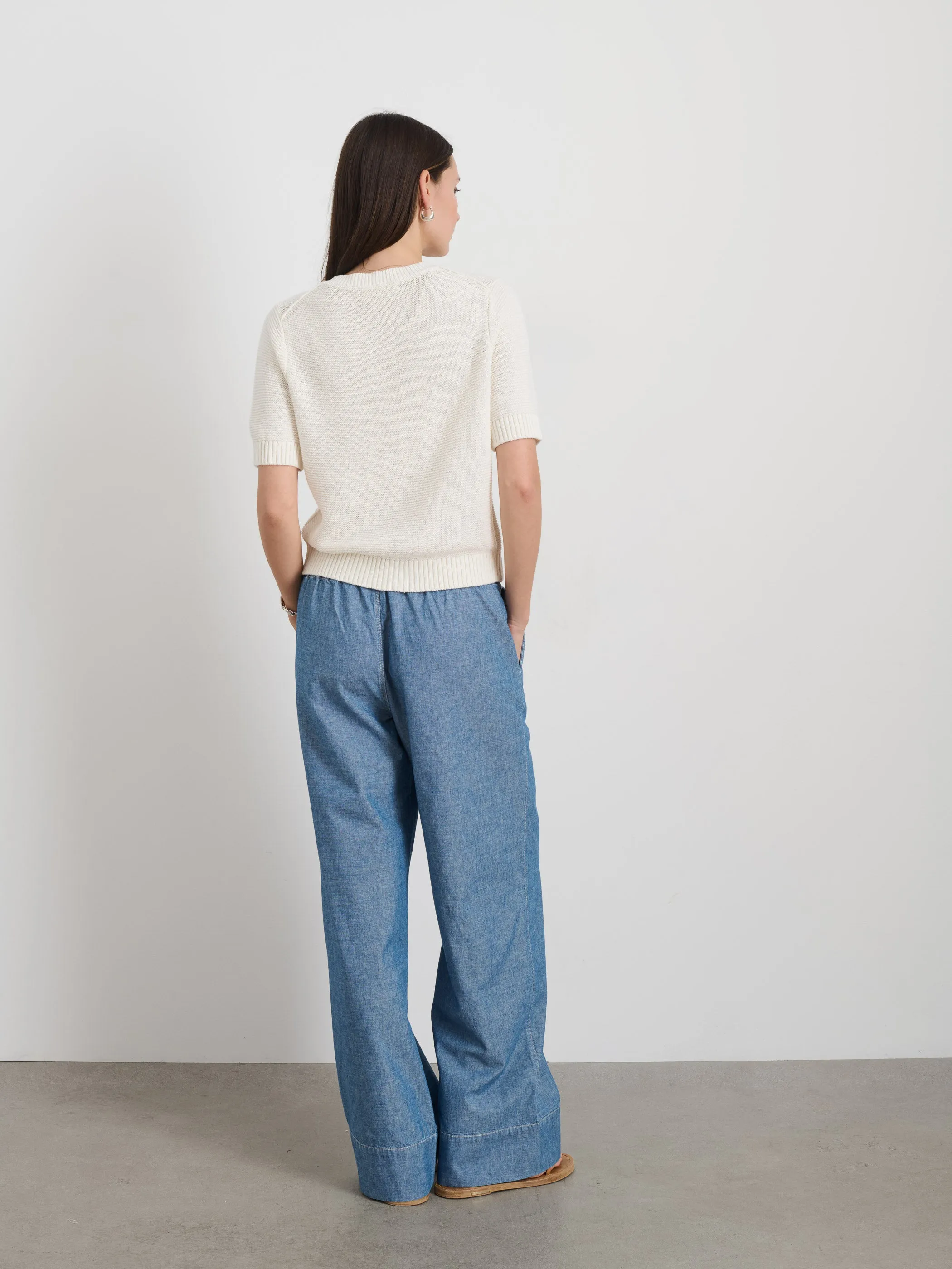 Elle Sweater In Cotton Linen