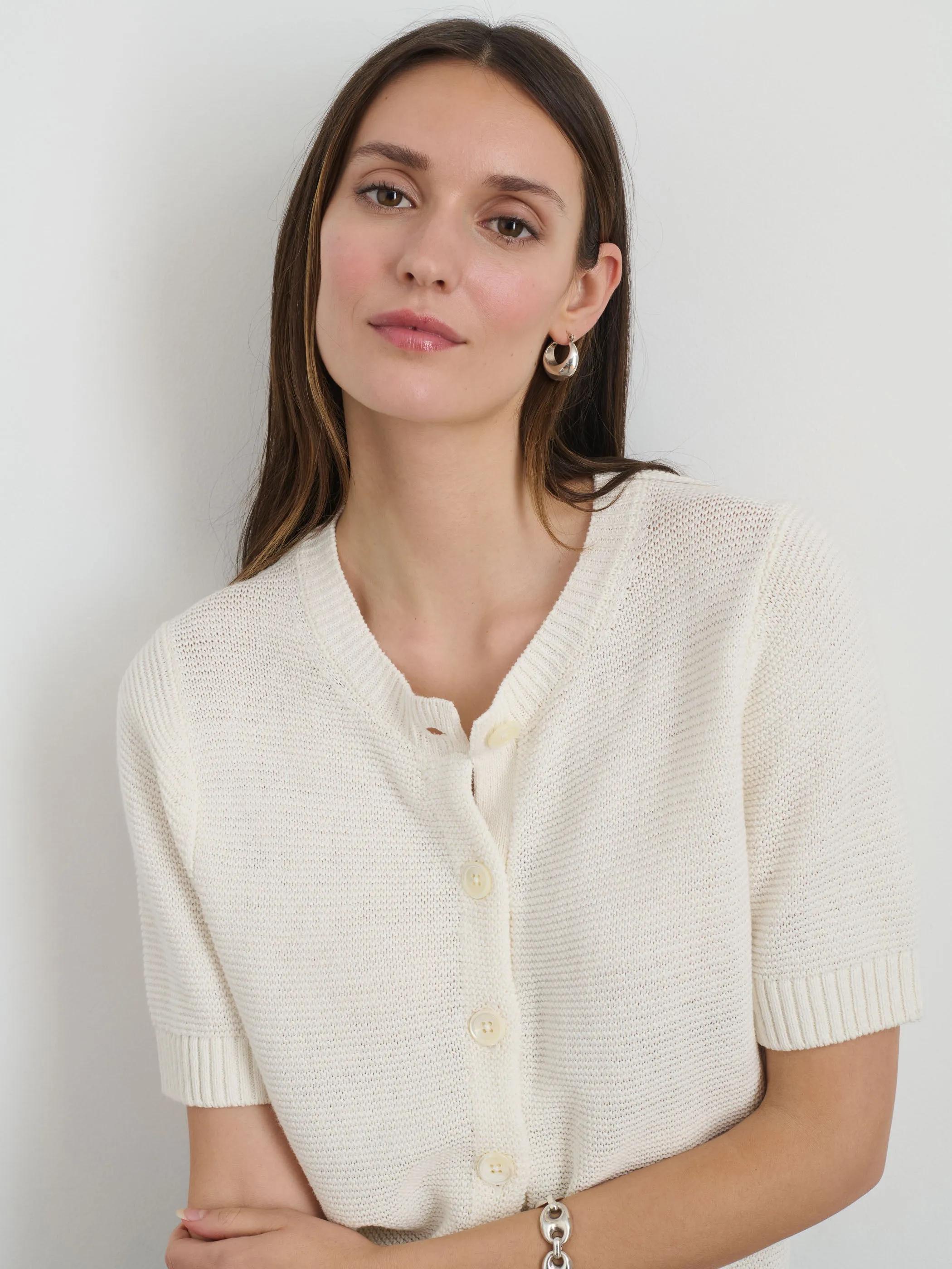 Elle Sweater In Cotton Linen