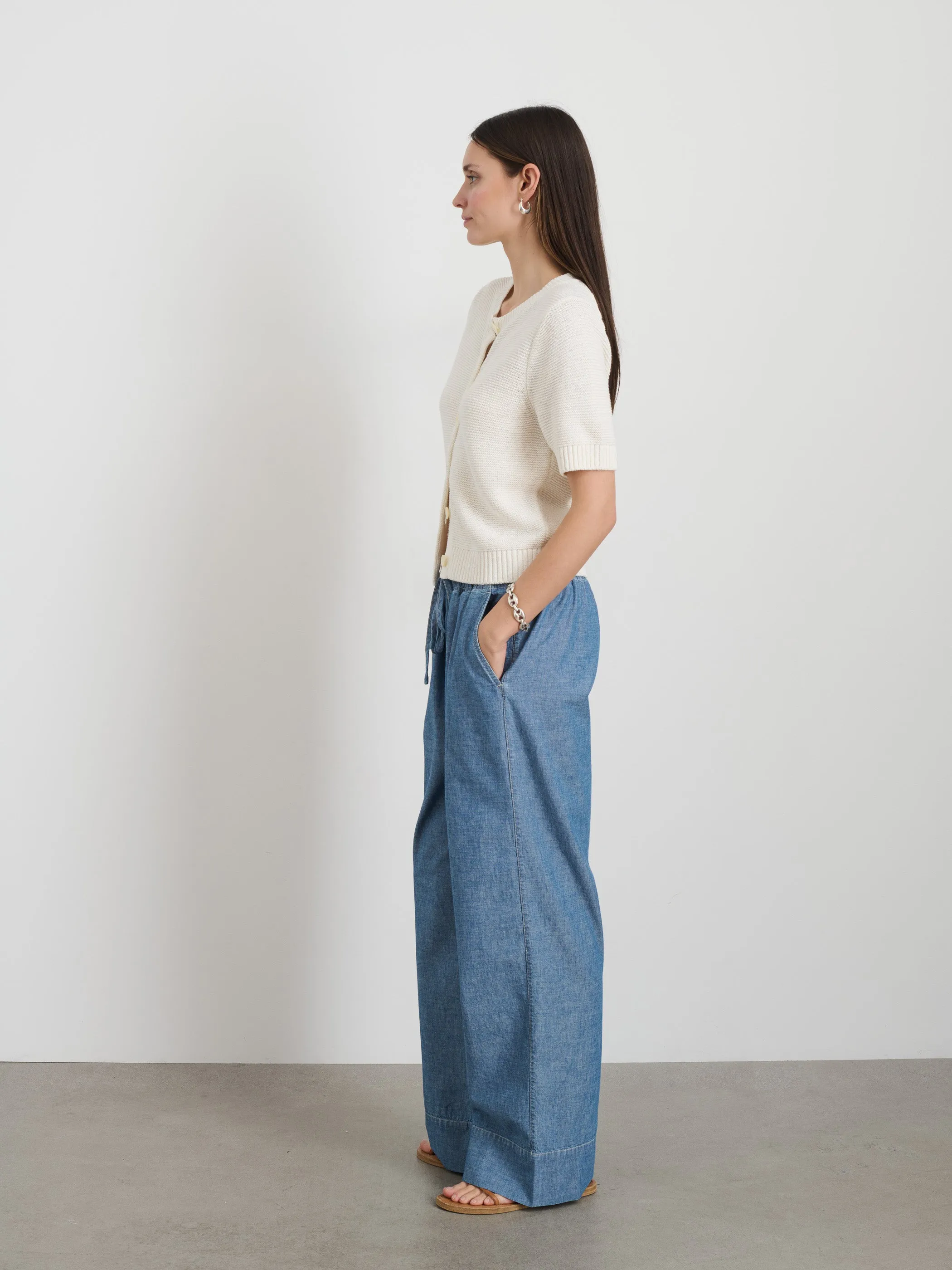 Elle Sweater In Cotton Linen