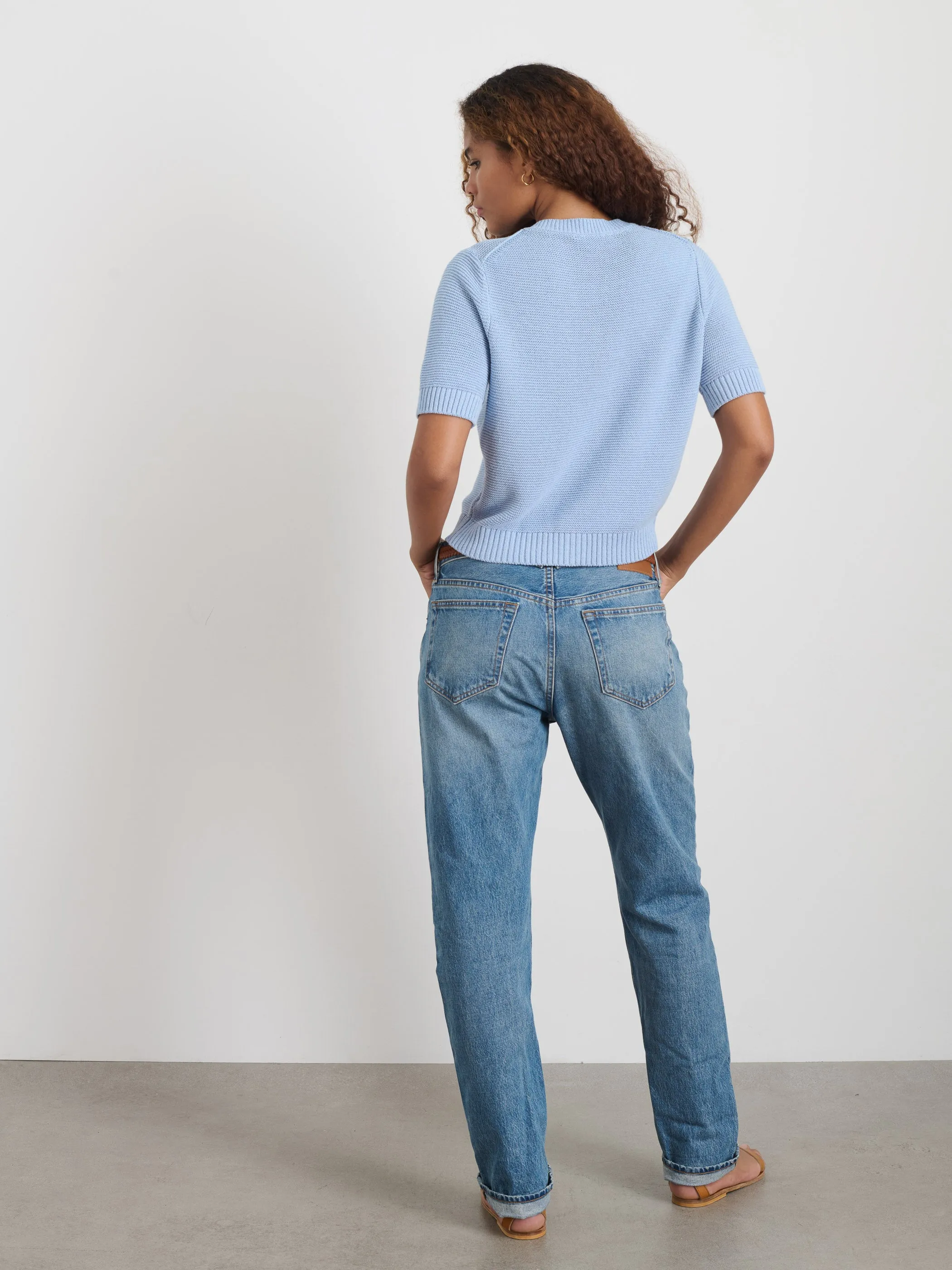 Elle Sweater In Cotton Linen
