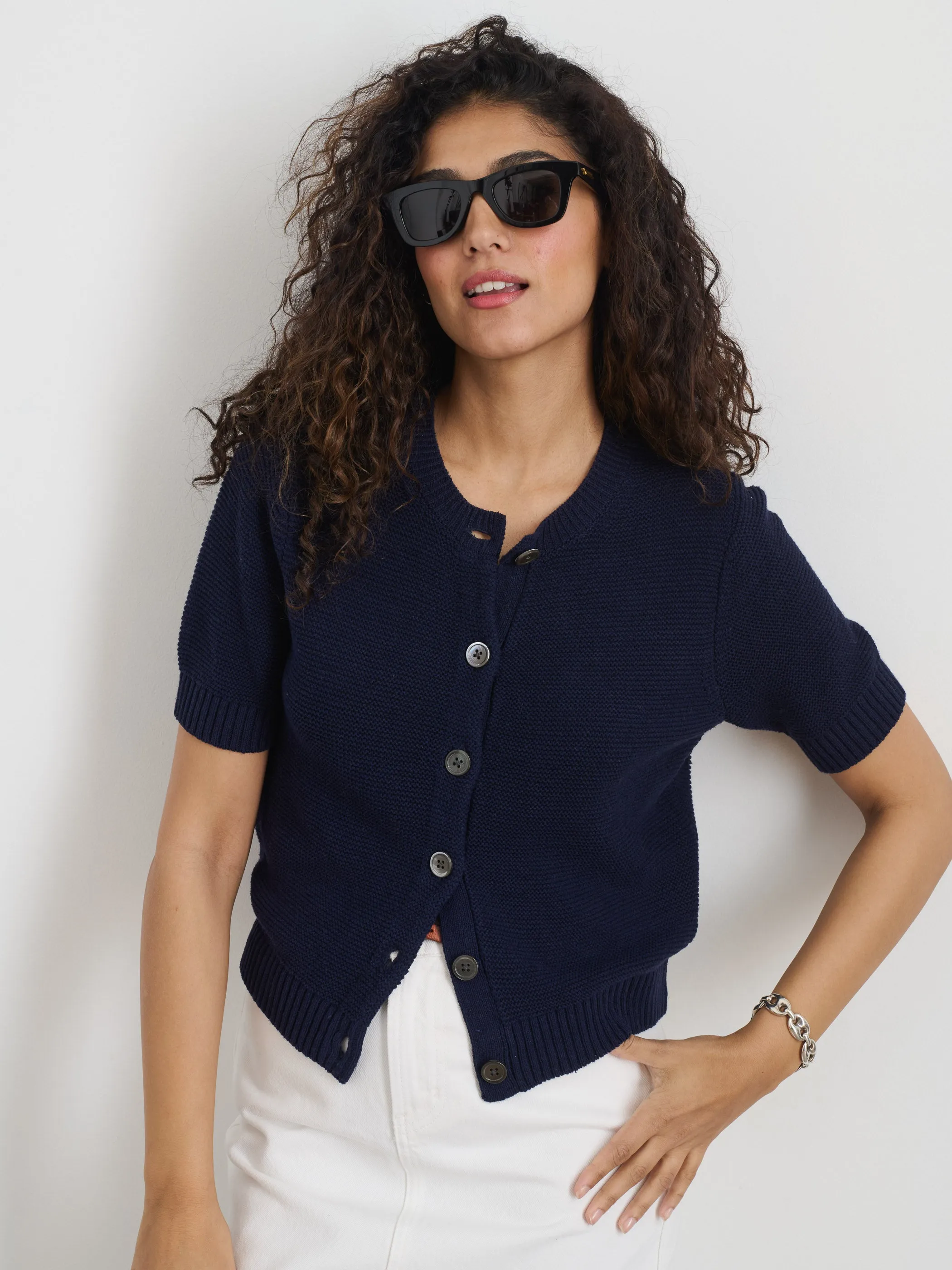 Elle Sweater In Cotton Linen