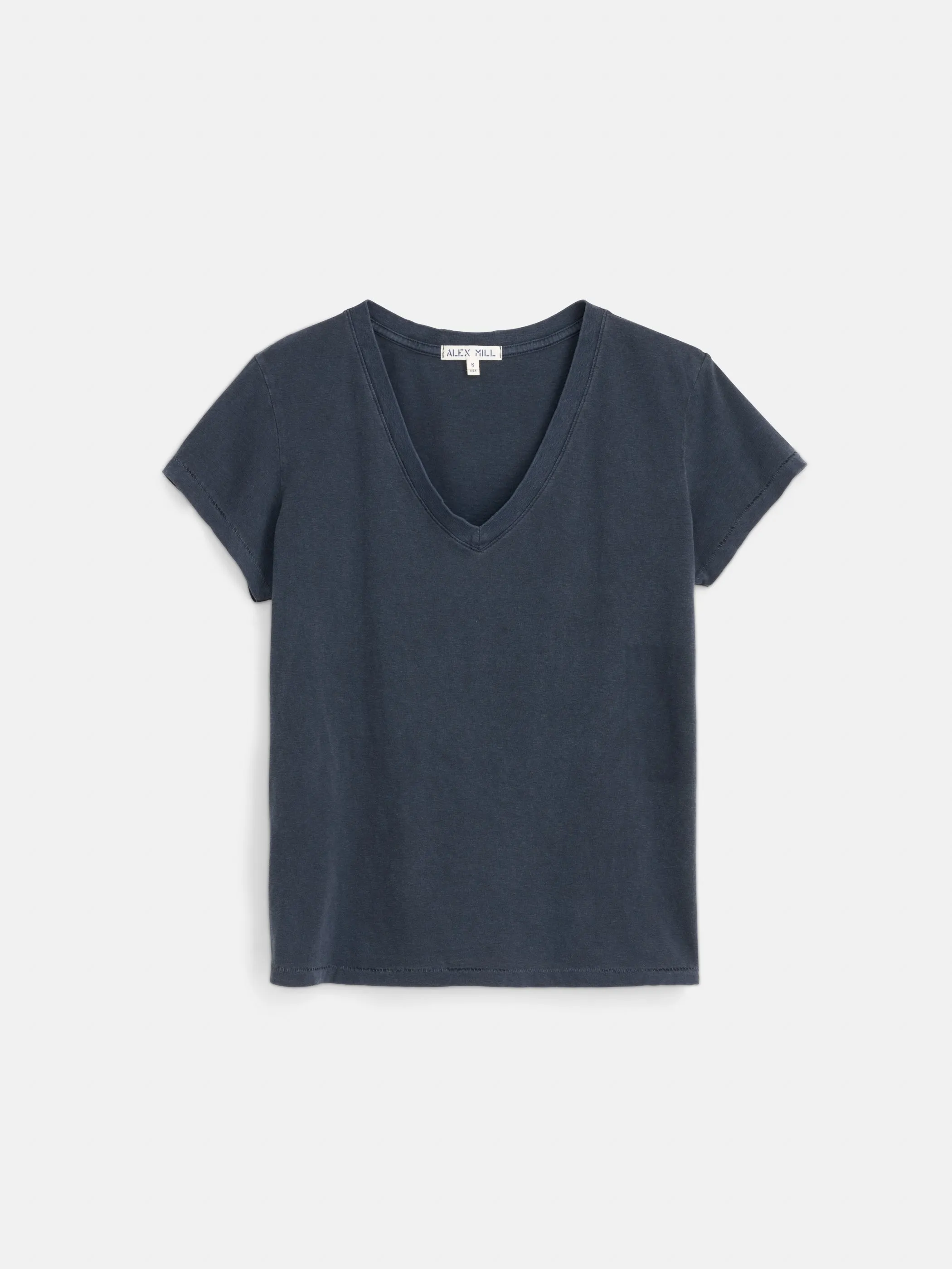 Elliott V Neck Tee in Cotton