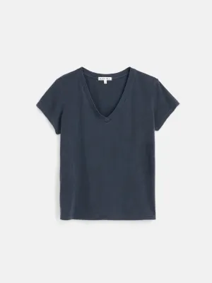 Elliott V Neck Tee in Cotton