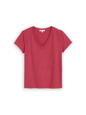 Elliott V Neck Tee in Cotton