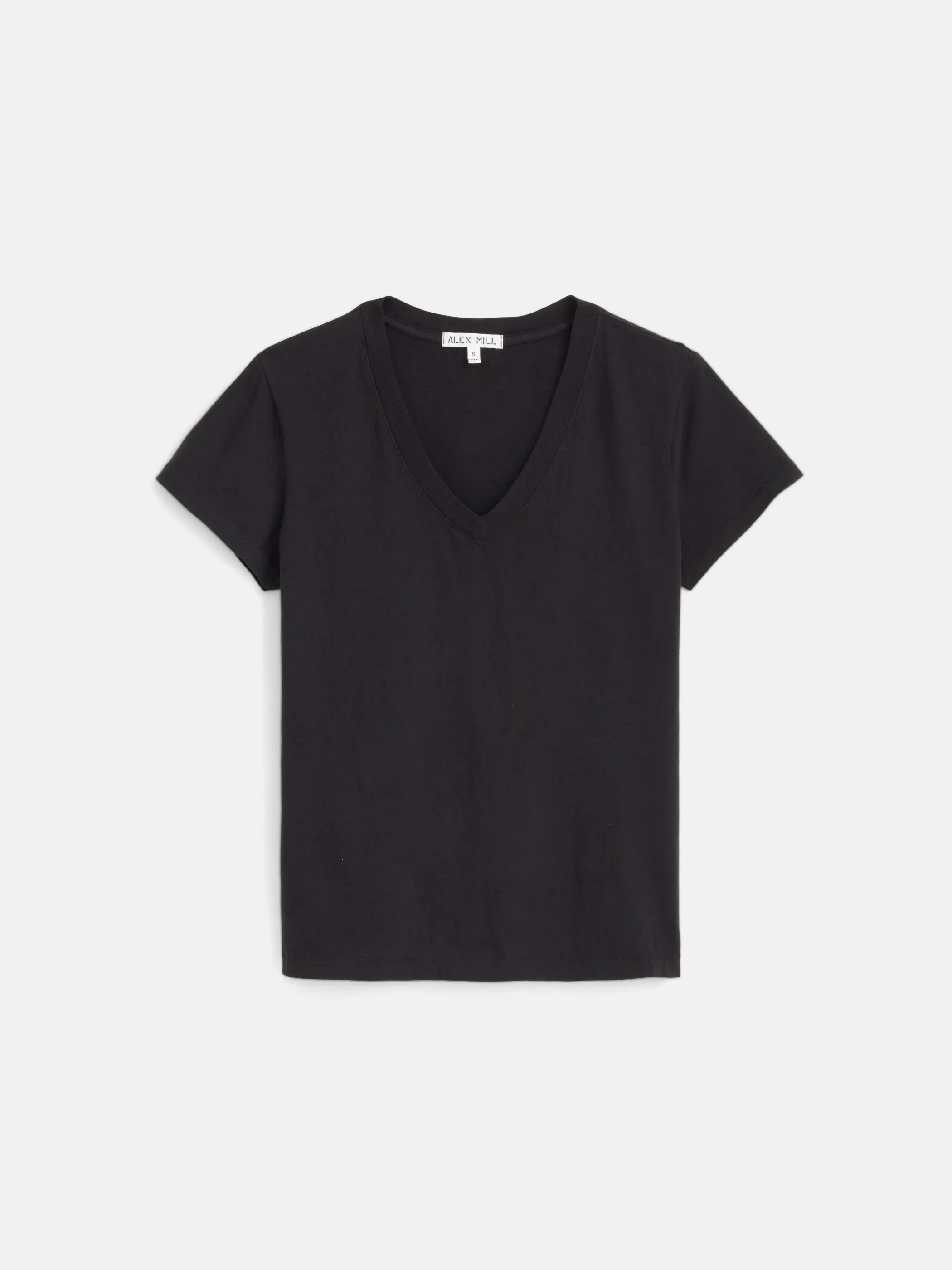Elliott V Neck Tee in Cotton