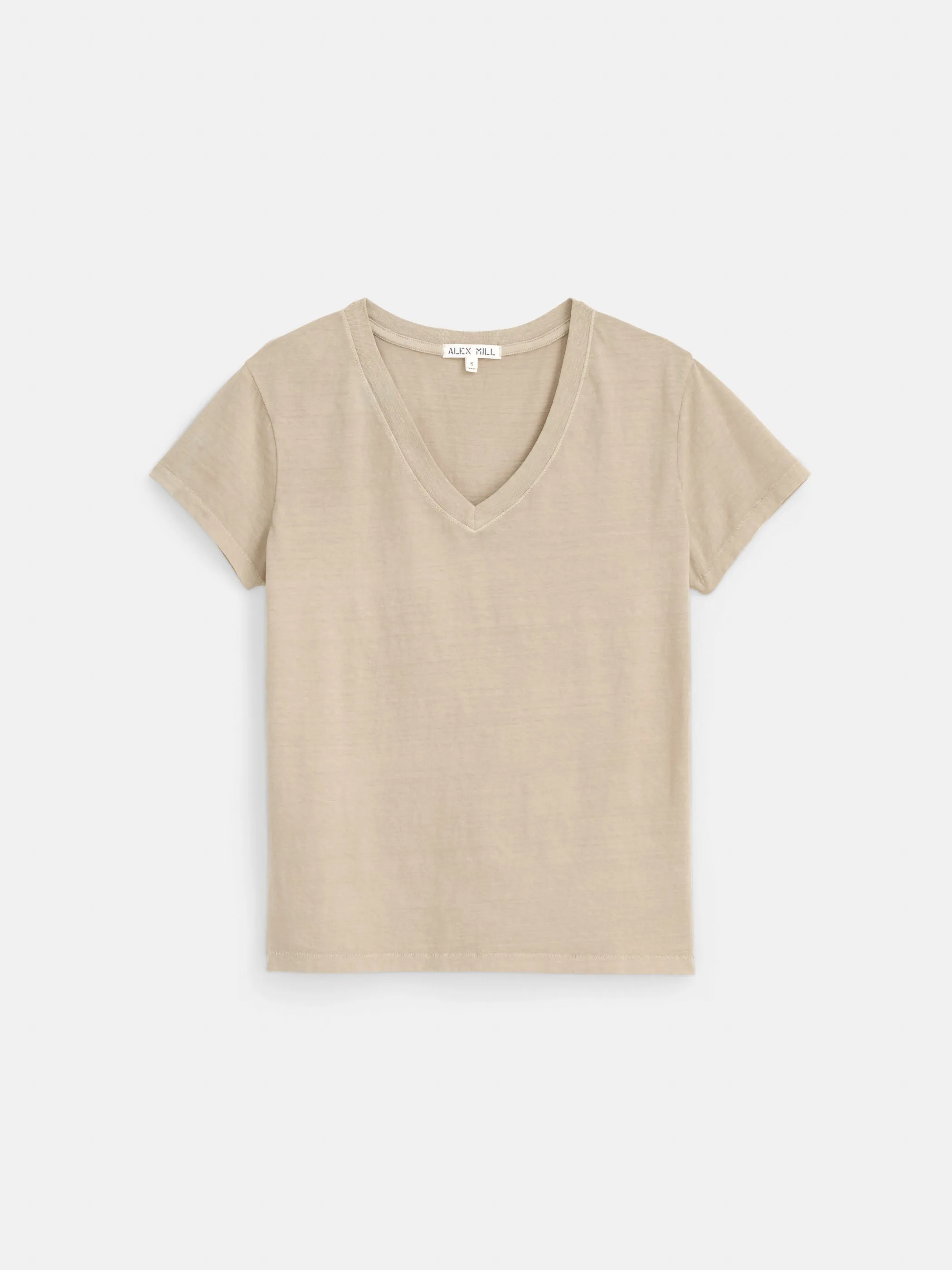 Elliott V Neck Tee in Cotton