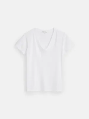 Elliott V Neck Tee in Cotton