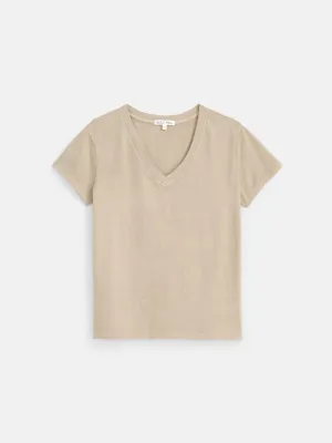 Elliott V Neck Tee in Cotton